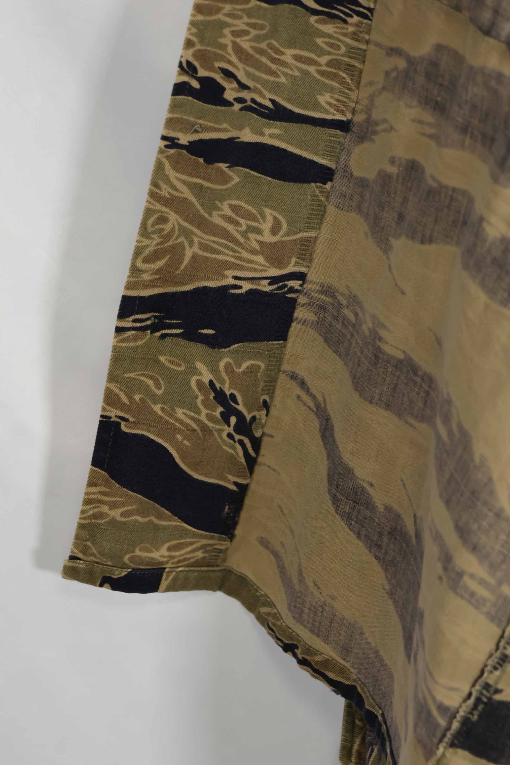 1960年代後半 ゴールドタイガーストライプ シャツ USカット US-M 中古品