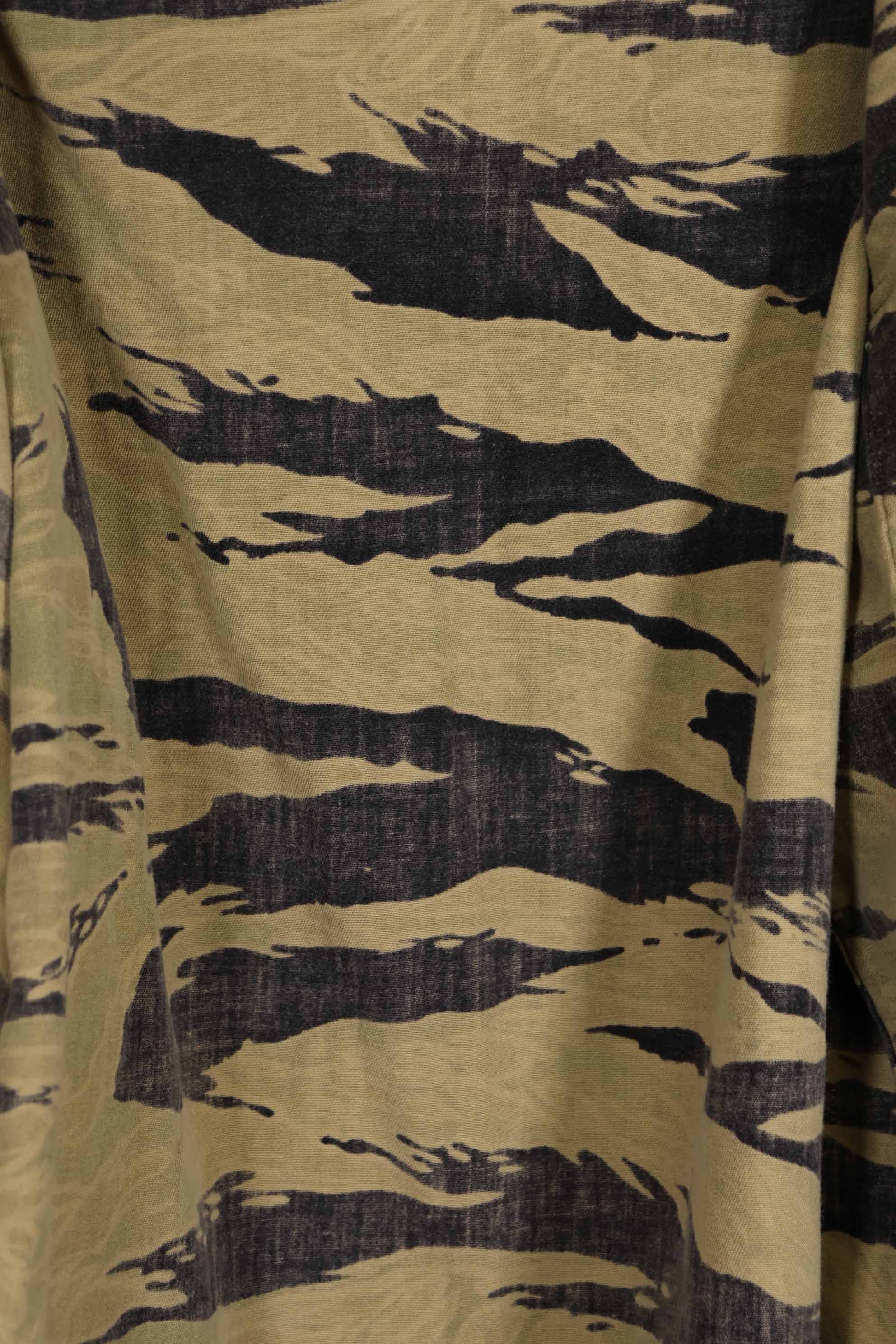 1960年代後半 ゴールドタイガーストライプ シャツ USカット US-M 中古品