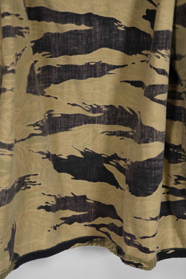 1960年代後半 ゴールドタイガーストライプ シャツ USカット US-M 中古品