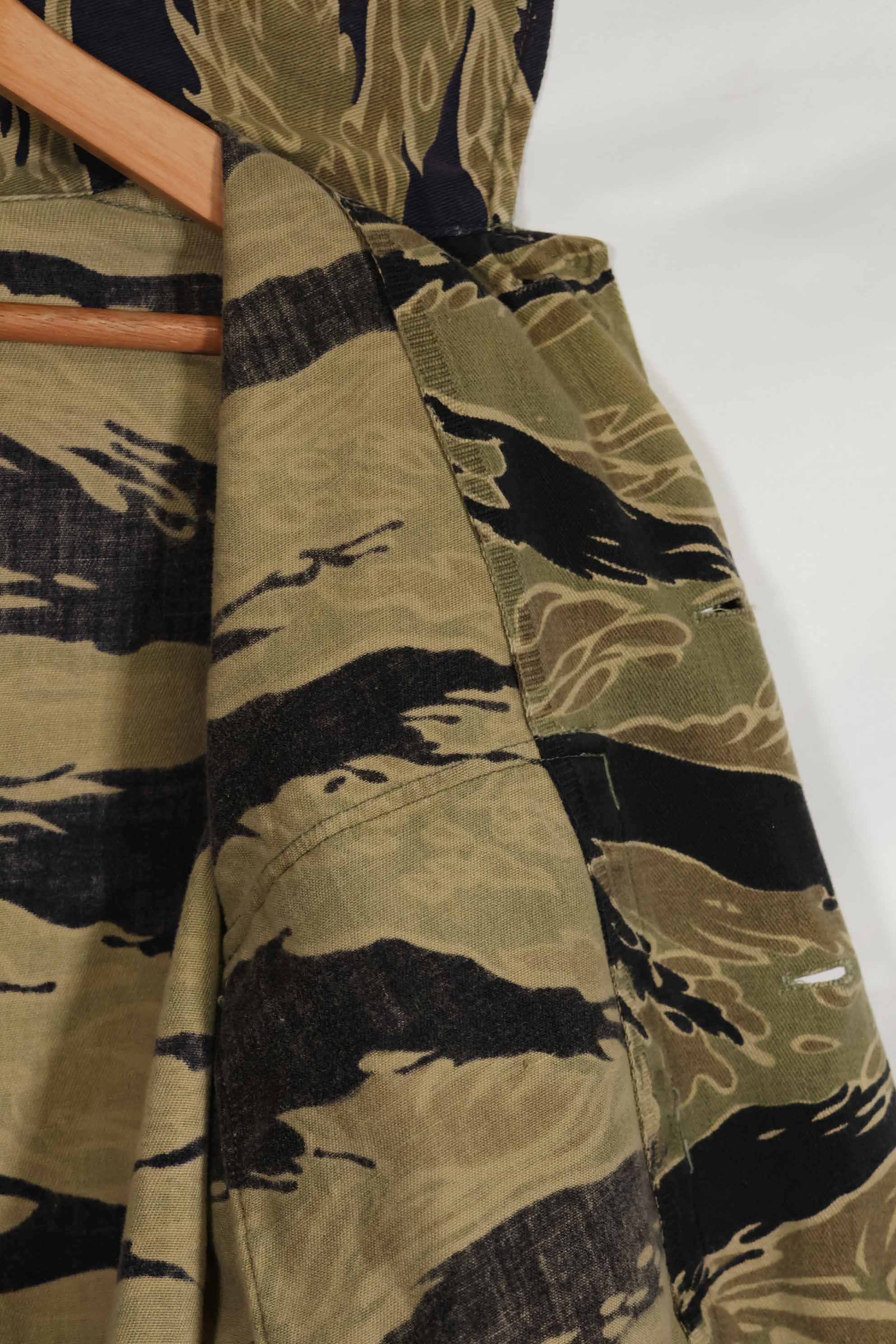 1960年代後半 ゴールドタイガーストライプ シャツ USカット US-M 中古品