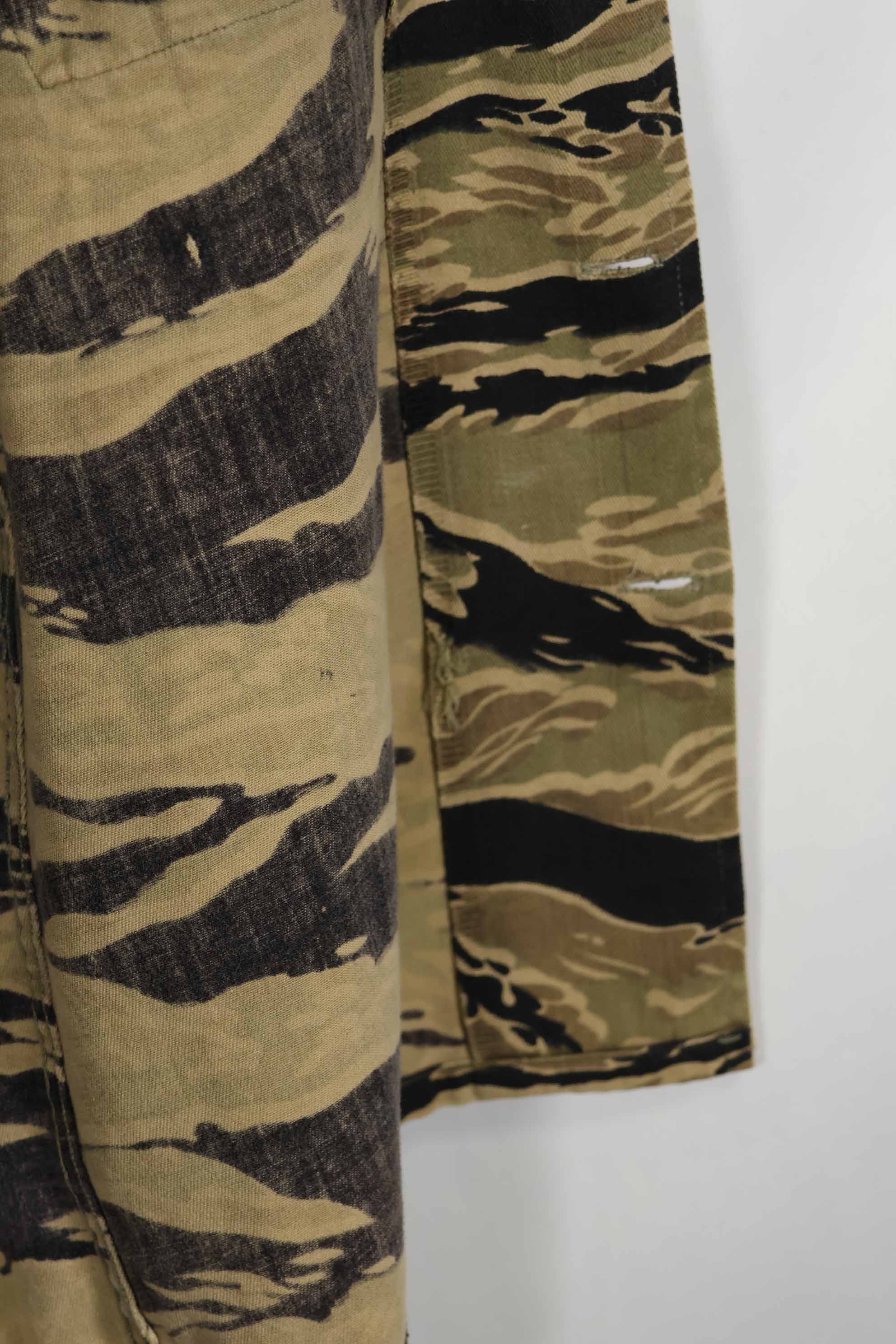 1960年代後半 ゴールドタイガーストライプ シャツ USカット US-M 中古品