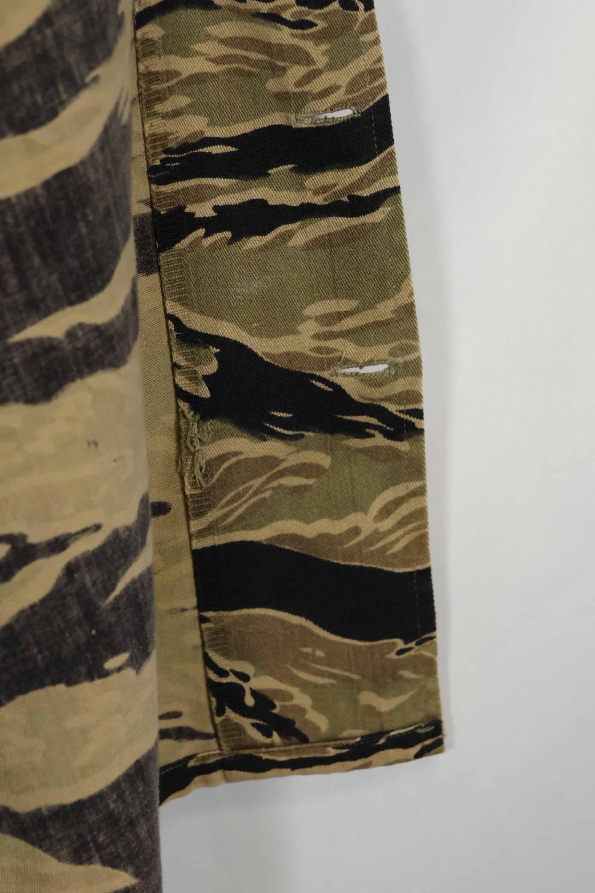 1960年代後半 ゴールドタイガーストライプ シャツ USカット US-M 中古品