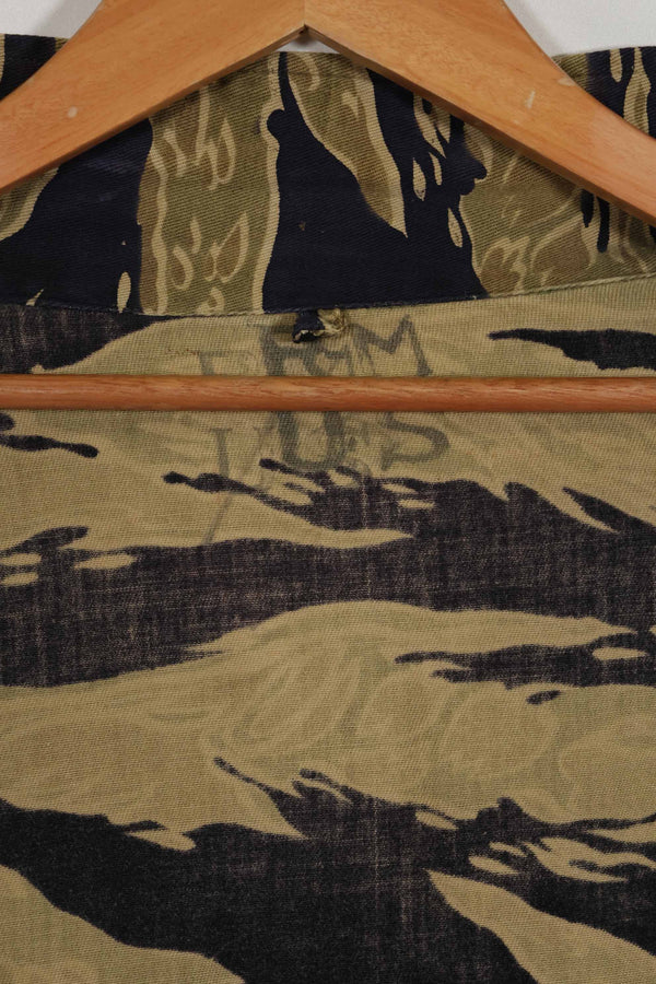 1960年代後半 ゴールドタイガーストライプ シャツ USカット US-M 中古品