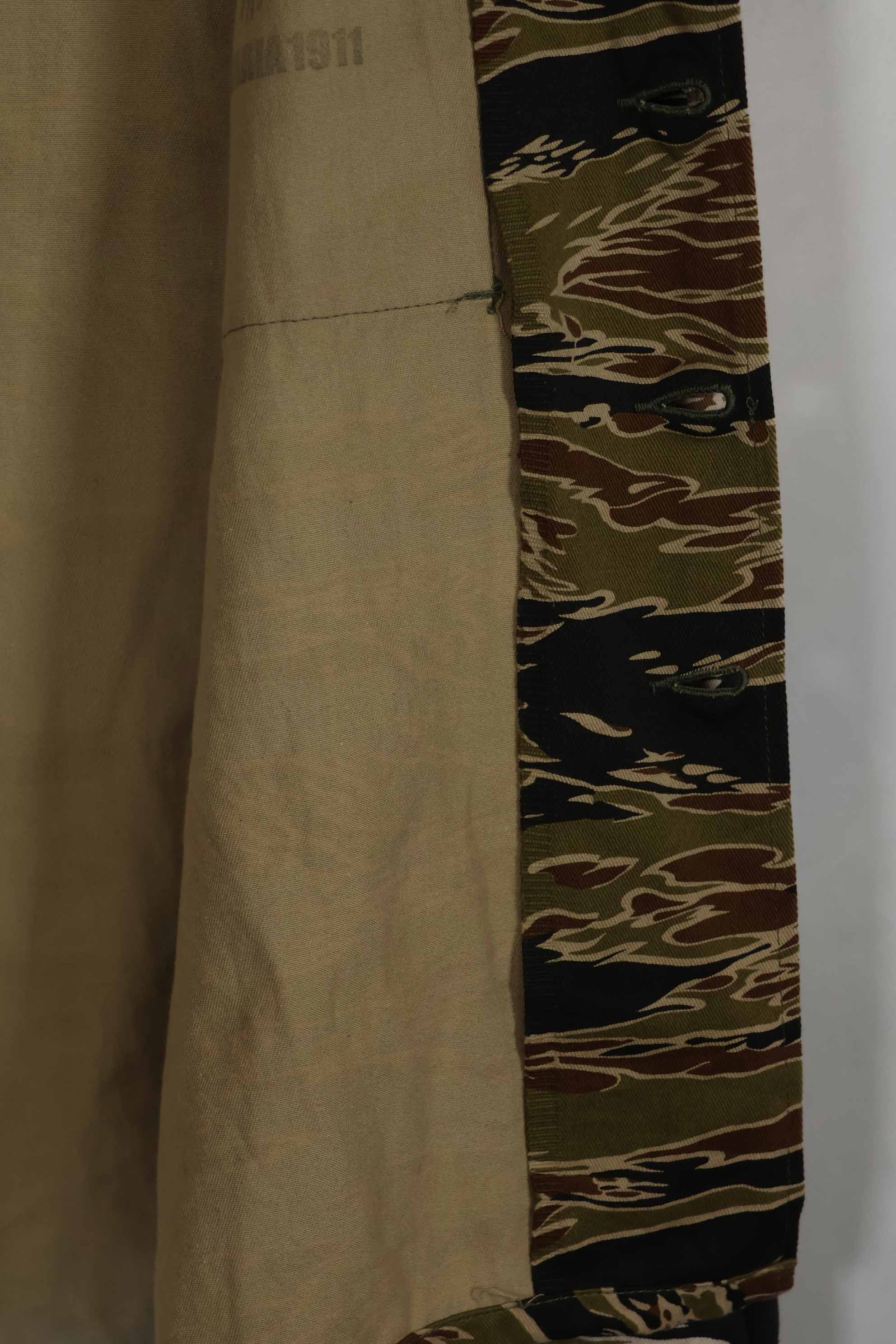 MILITARIA 1911 初期 ゴールドタイガーストライプ US-XL シャツ エイジング 中古品