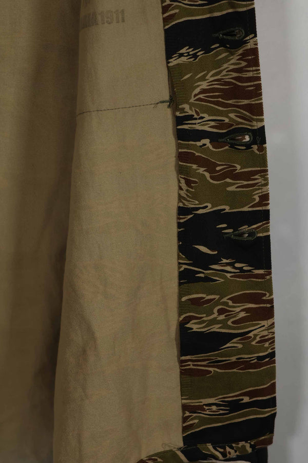 MILITARIA 1911 初期 ゴールドタイガーストライプ US-XL シャツ エイジング 中古品