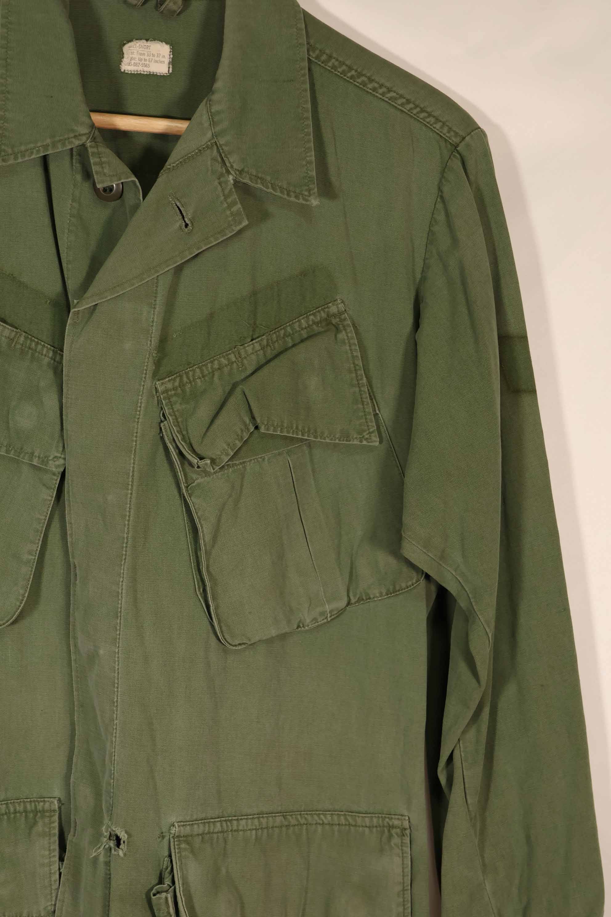 実物 1967年製 アメリカ空軍 3rd Model ジャングルファティーグ ジャケット S-S 中古品