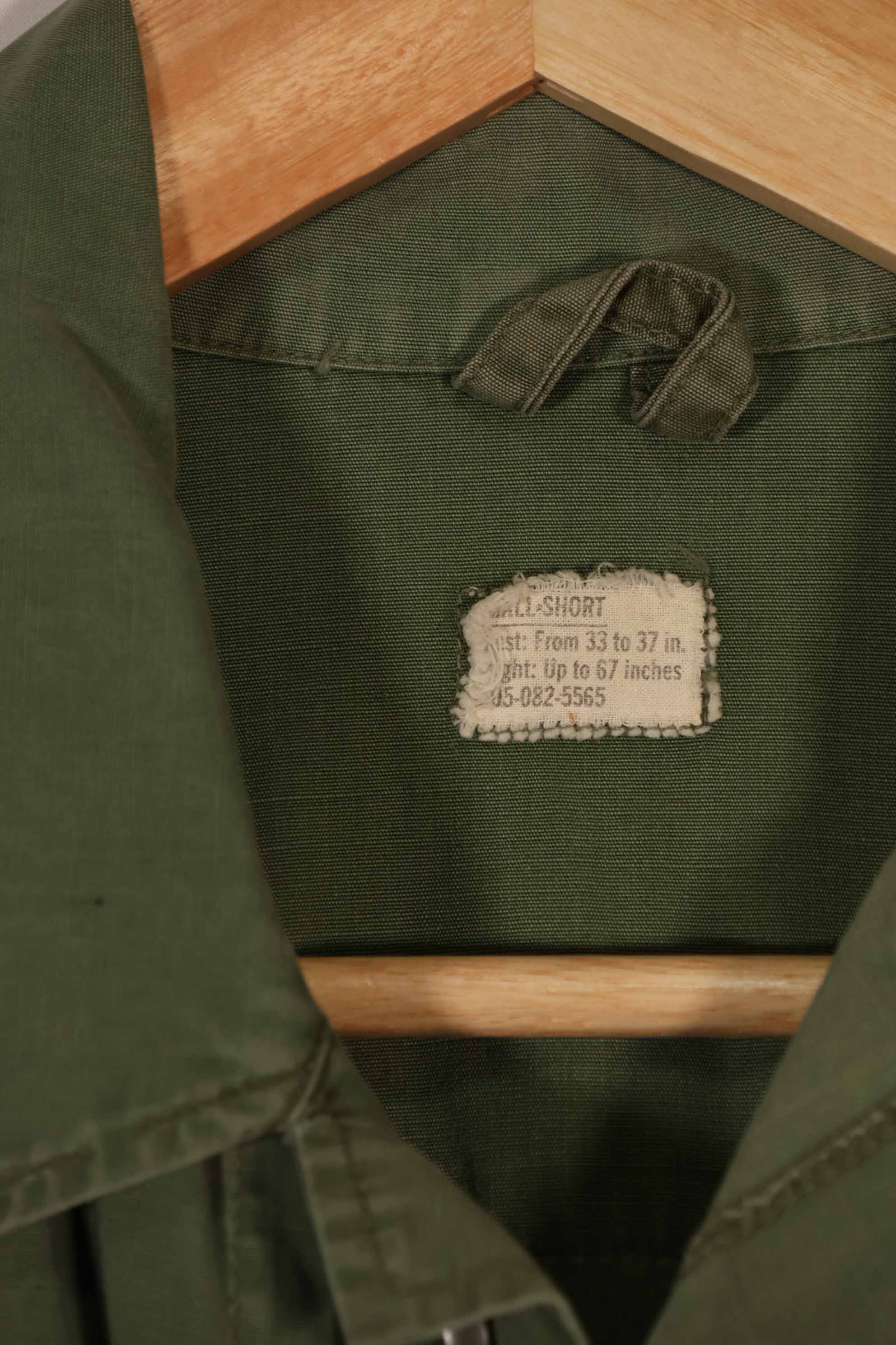 実物 1967年製 アメリカ空軍 3rd Model ジャングルファティーグ ジャケット S-S 中古品