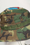 実物 ERDL 官給品ブーニーハット アメリカ軍 K-9 軍用犬 ローカルメイドパッチ&刺繍入り