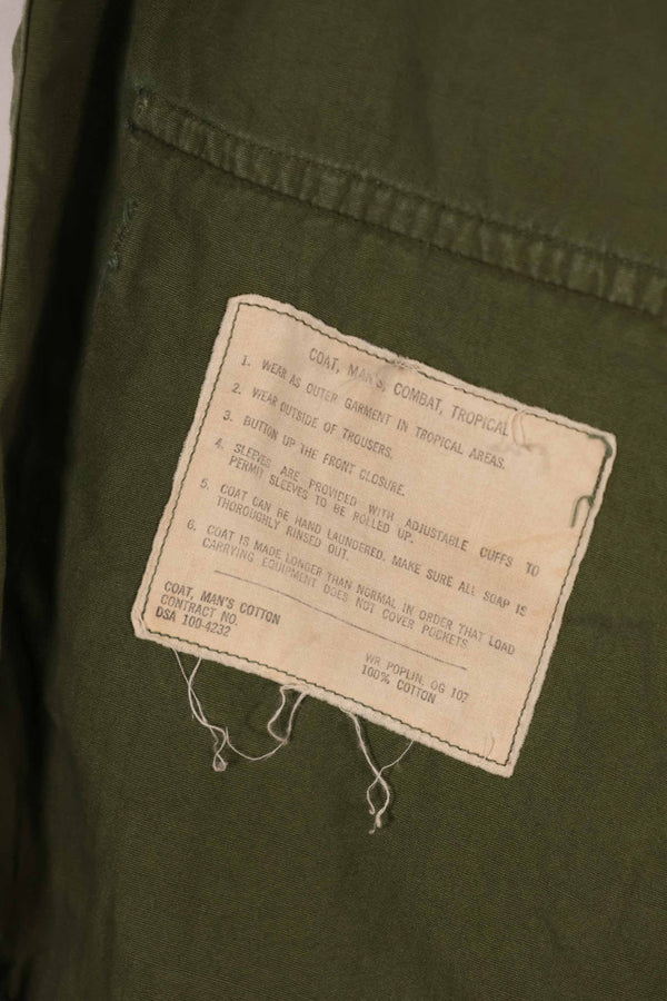 実物 1966-67年頃 3rd Model ジャングルファティーグ ジャケット M-S 中古品