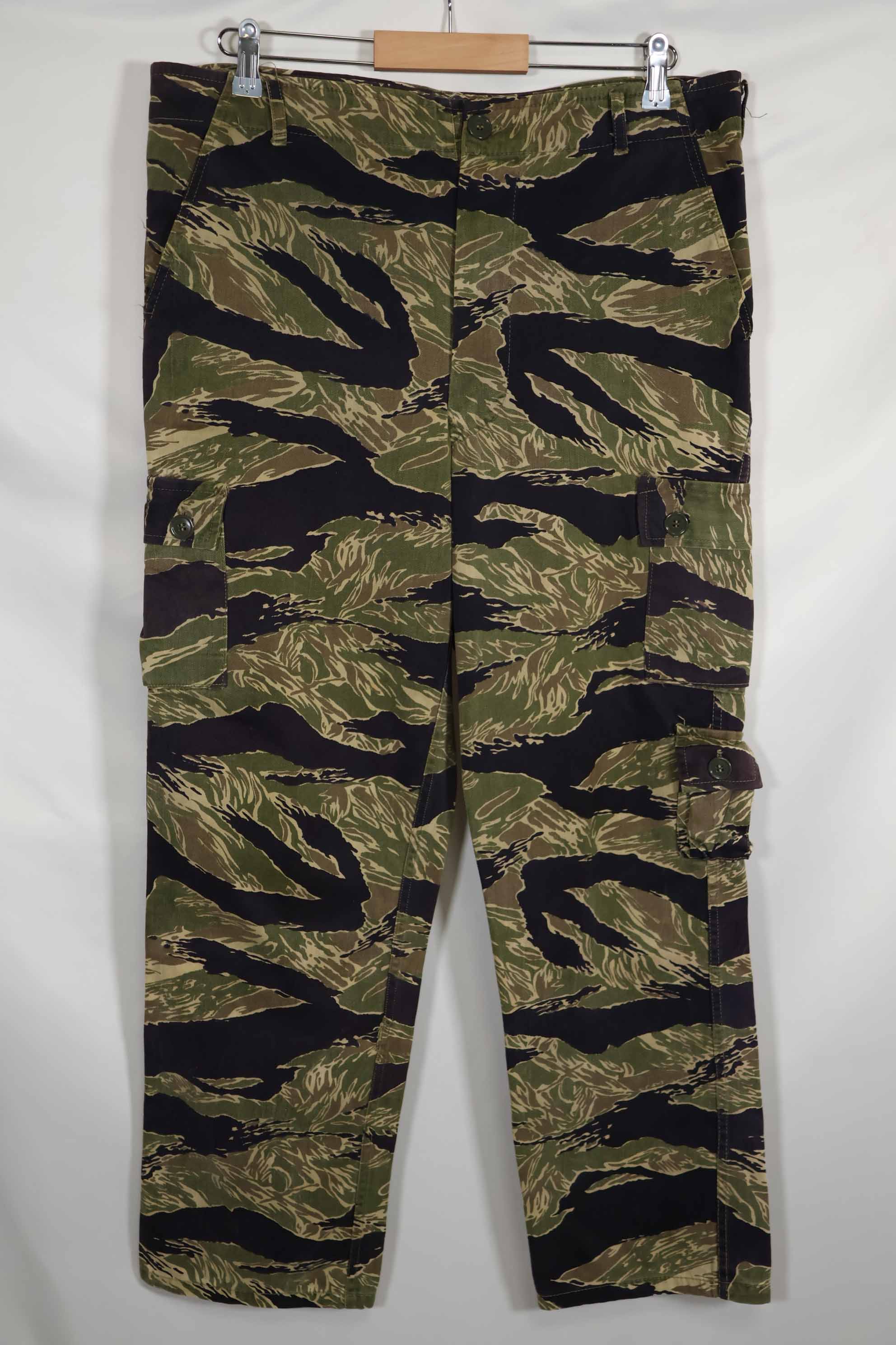 1960年代中頃 沖縄タイガーパターン タイガーストライプ USカットパンツ M 中古品 退色あり