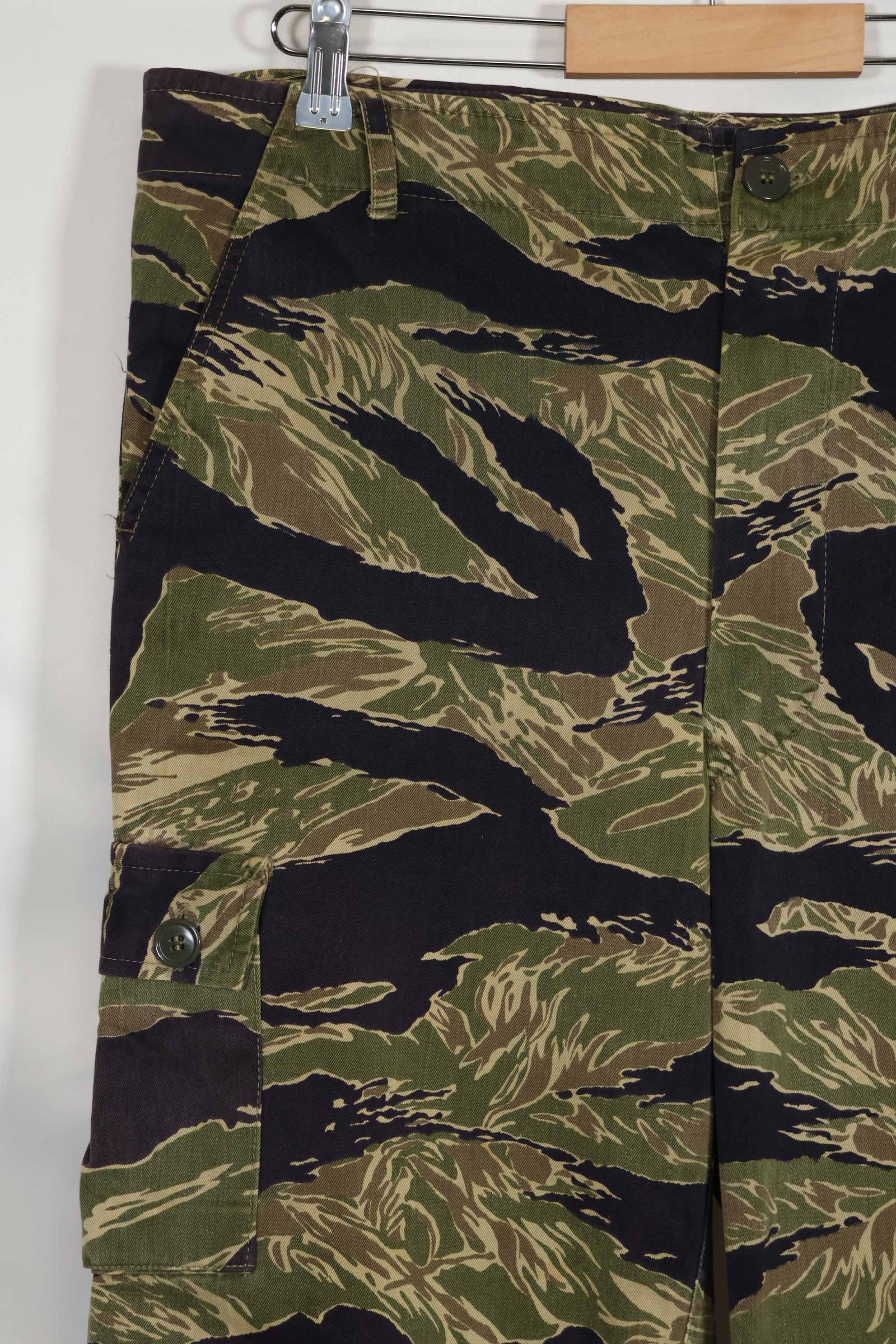 1960年代中頃 沖縄タイガーパターン タイガーストライプ USカットパンツ M 中古品 退色あり