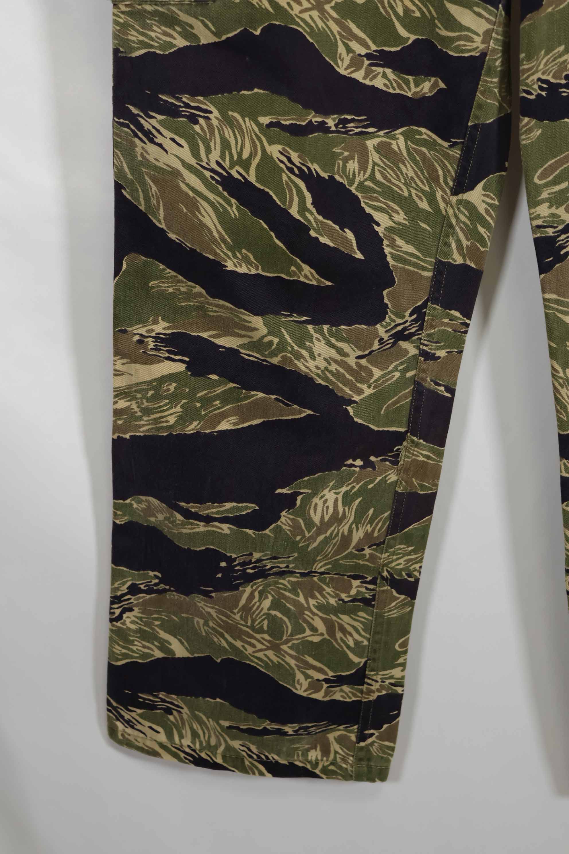 1960年代中頃 沖縄タイガーパターン タイガーストライプ USカットパンツ M 中古品 退色あり