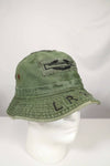 実物 ローカルメイド ODブーニー 9th Infantry Divition LRRP 直接刺繍&狙撃手パッチ付き ブーニーハット