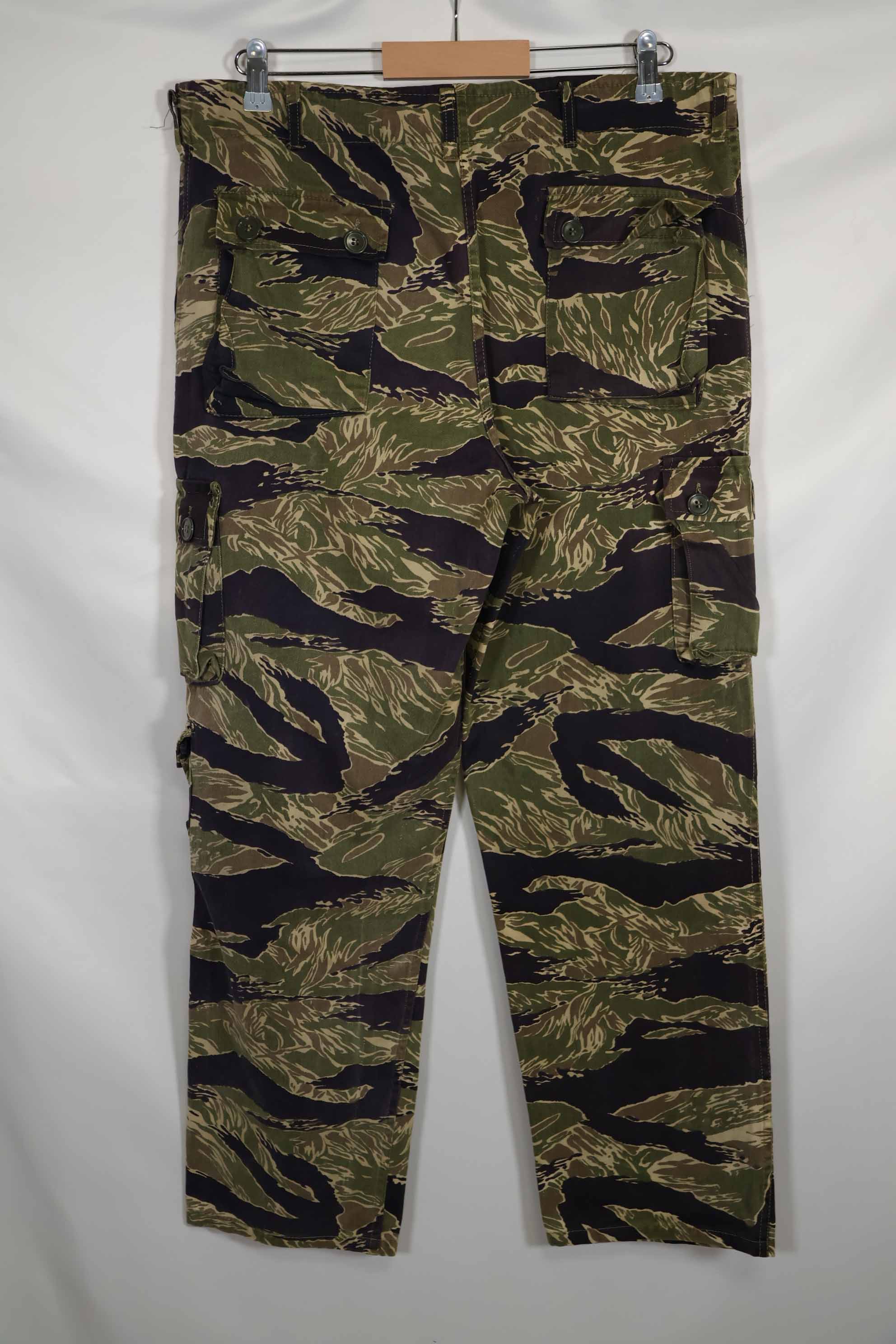 1960年代中頃 沖縄タイガーパターン タイガーストライプ USカットパンツ M 中古品 退色あり