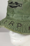 実物 ローカルメイド ODブーニー 9th Infantry Divition LRRP 直接刺繍&狙撃手パッチ付き ブーニーハット