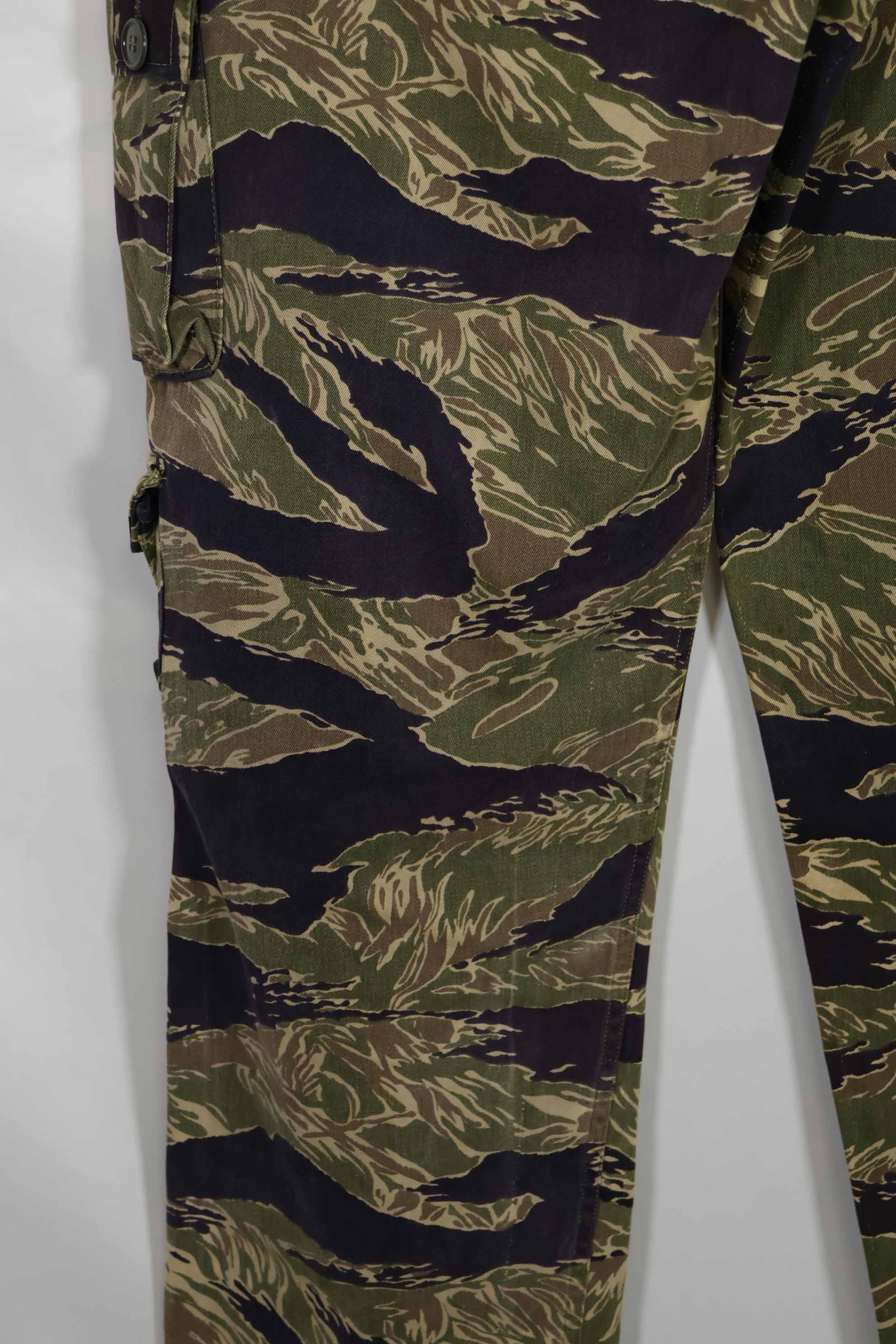 1960年代中頃 沖縄タイガーパターン タイガーストライプ USカットパンツ M 中古品 退色あり