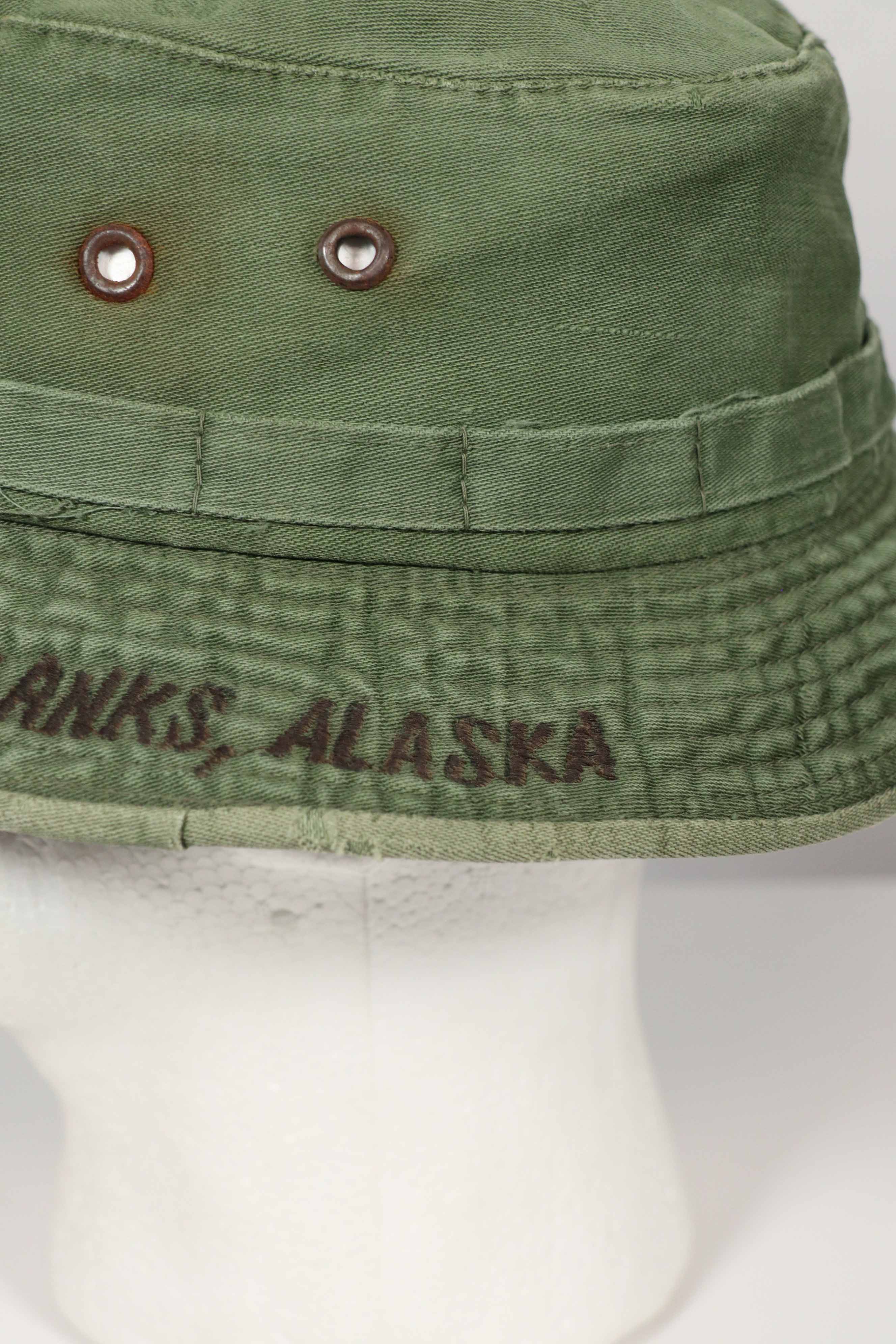 実物 ローカルメイド ODブーニー 9th Infantry Divition LRRP 直接刺繍&狙撃手パッチ付き ブーニーハット