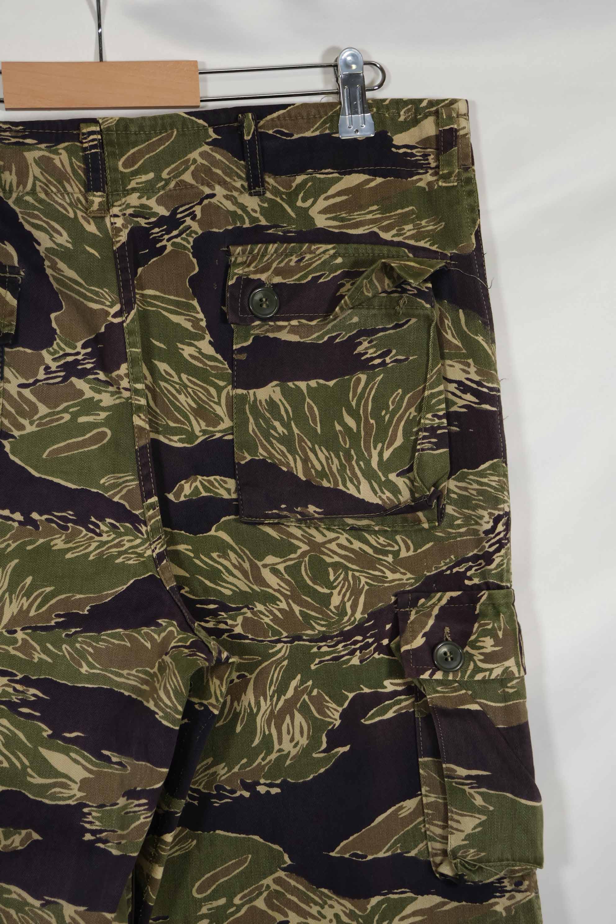 1960年代中頃 沖縄タイガーパターン タイガーストライプ USカットパンツ M 中古品 退色あり