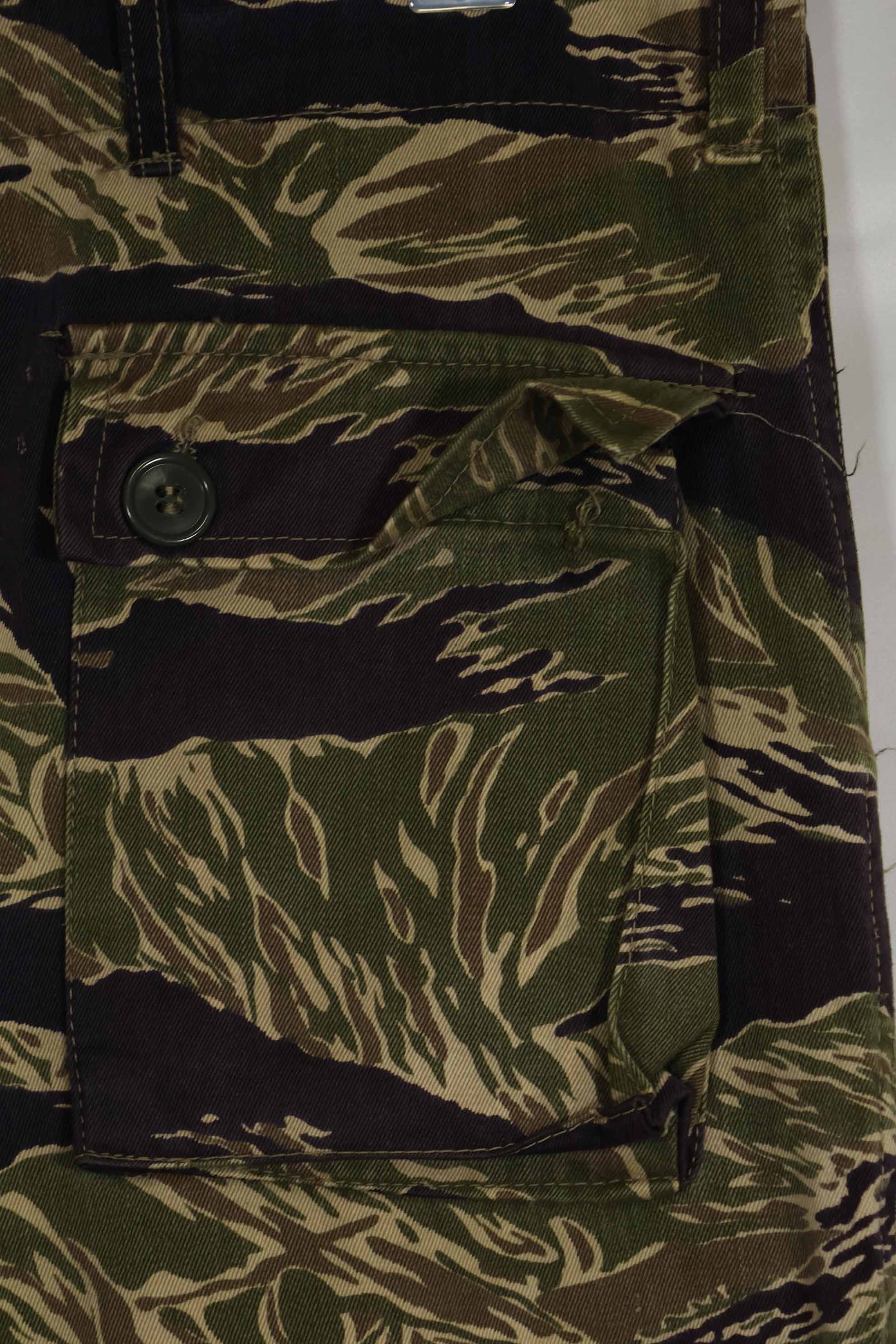 1960年代中頃 沖縄タイガーパターン タイガーストライプ USカットパンツ M 中古品 退色あり