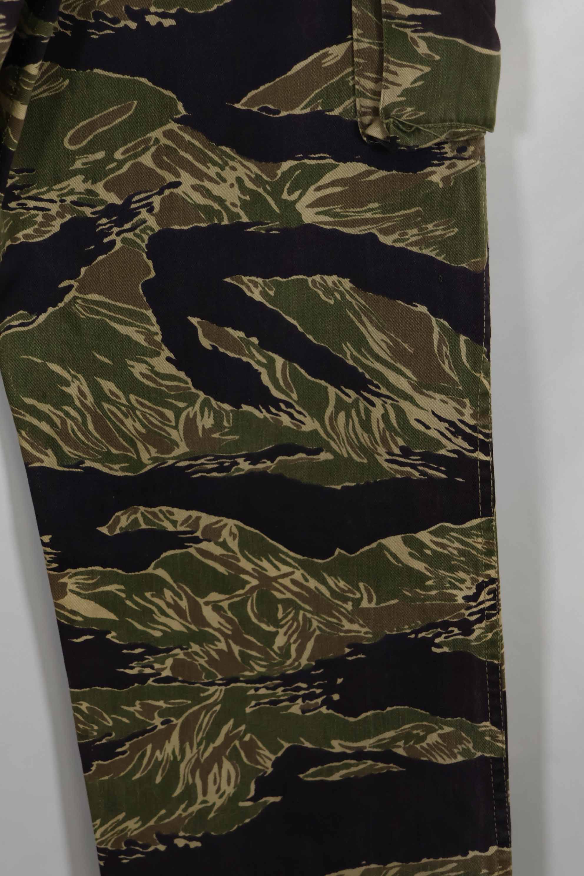 1960年代中頃 沖縄タイガーパターン タイガーストライプ USカットパンツ M 中古品 退色あり