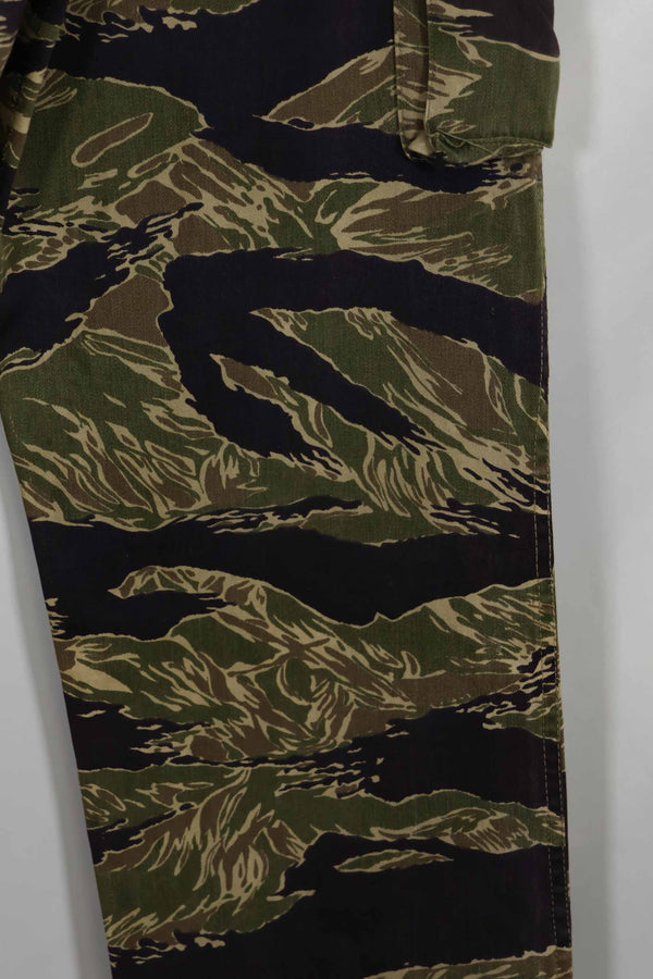 1960年代中頃 沖縄タイガーパターン タイガーストライプ USカットパンツ M 中古品 退色あり