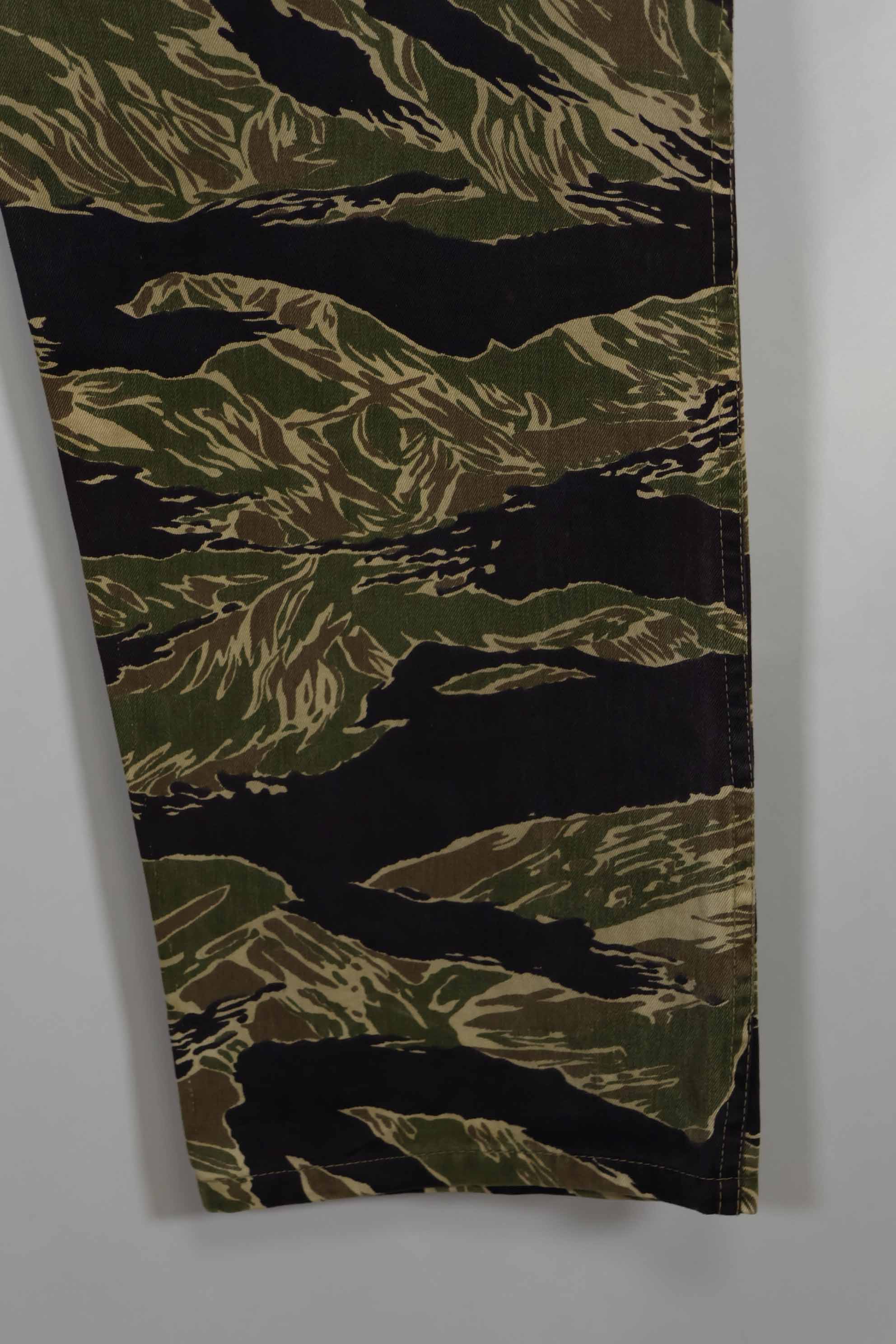 1960年代中頃 沖縄タイガーパターン タイガーストライプ USカットパンツ M 中古品 退色あり