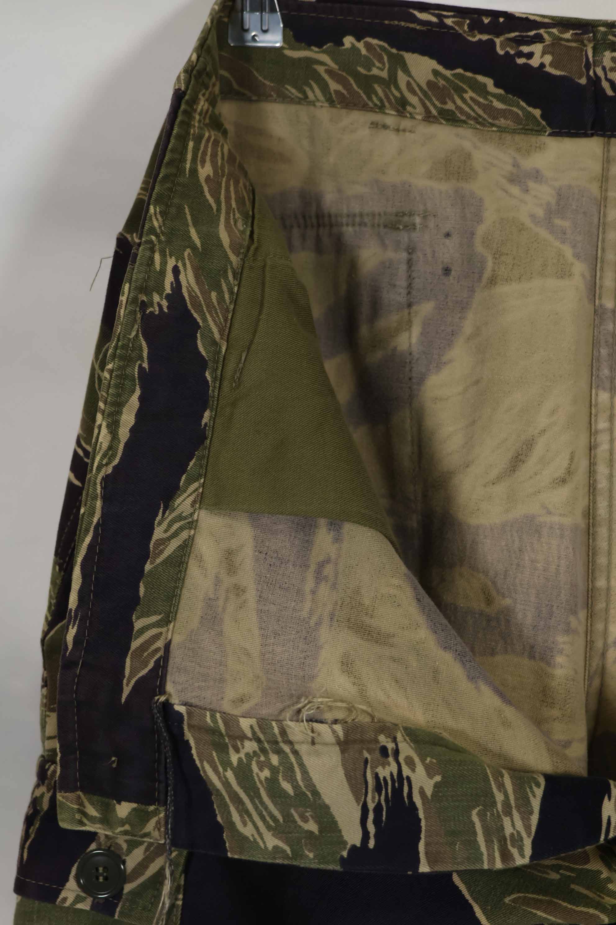 1960年代中頃 沖縄タイガーパターン タイガーストライプ USカットパンツ M 中古品 退色あり