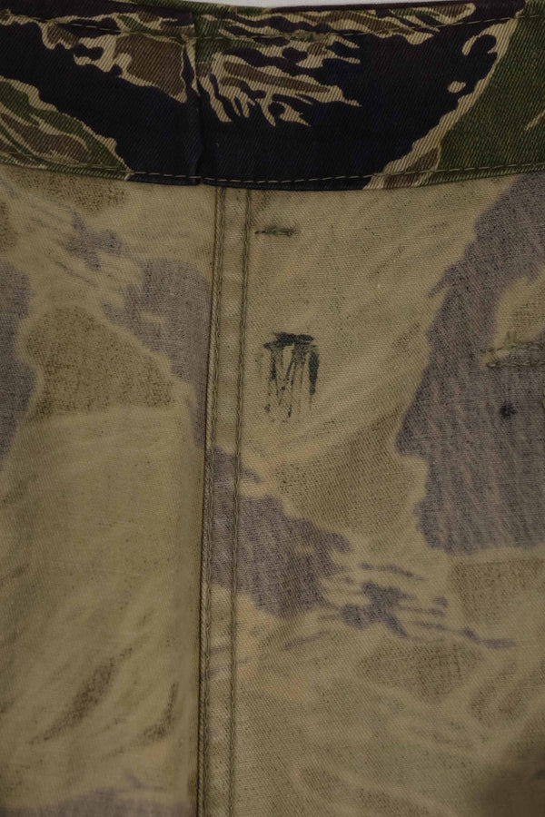 1960年代中頃 沖縄タイガーパターン タイガーストライプ USカットパンツ M 中古品 退色あり