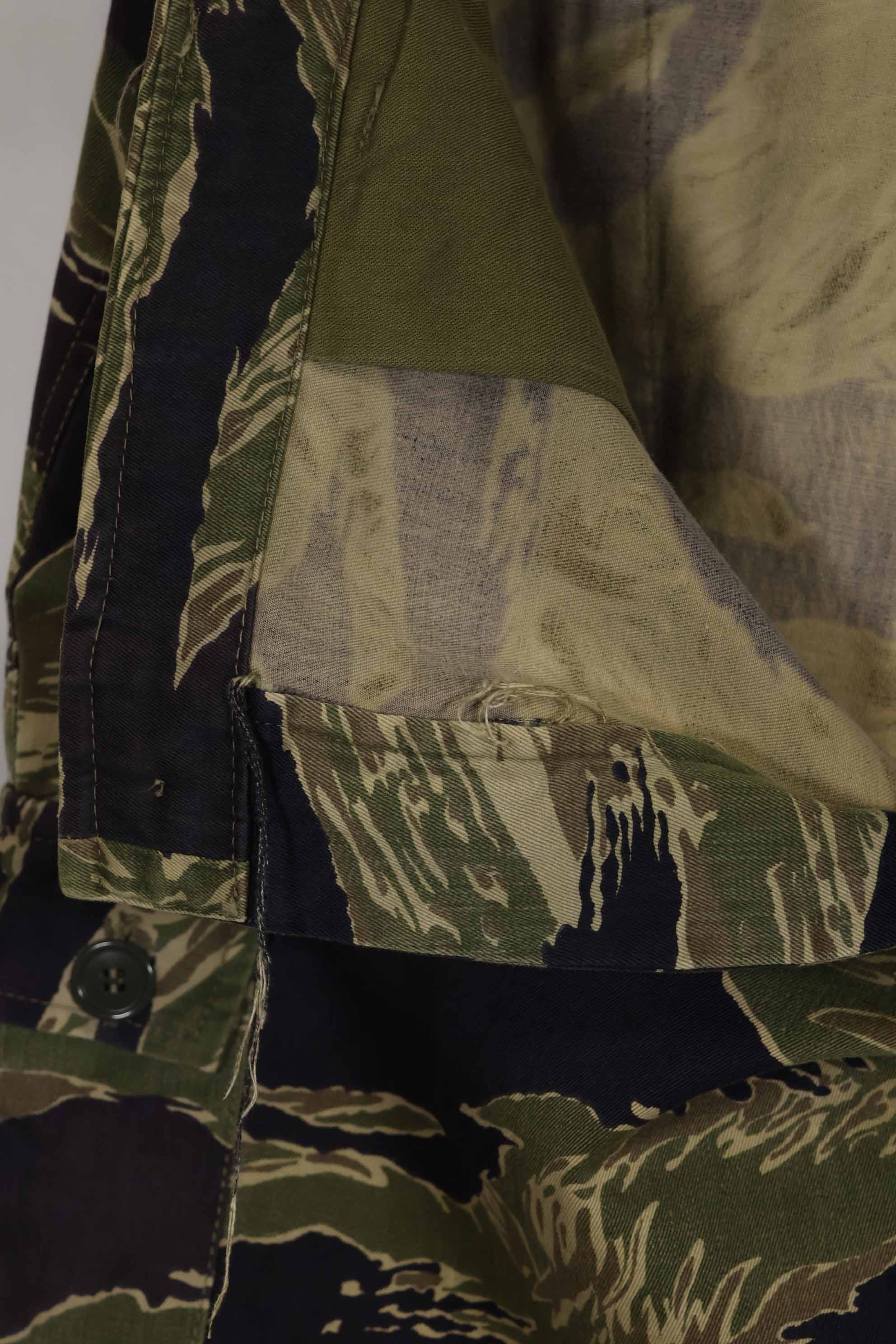 1960年代中頃 沖縄タイガーパターン タイガーストライプ USカットパンツ M 中古品 退色あり