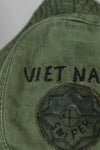 実物 ローカルメイド ODブーニー 9th Infantry Divition LRRP 直接刺繍&狙撃手パッチ付き ブーニーハット