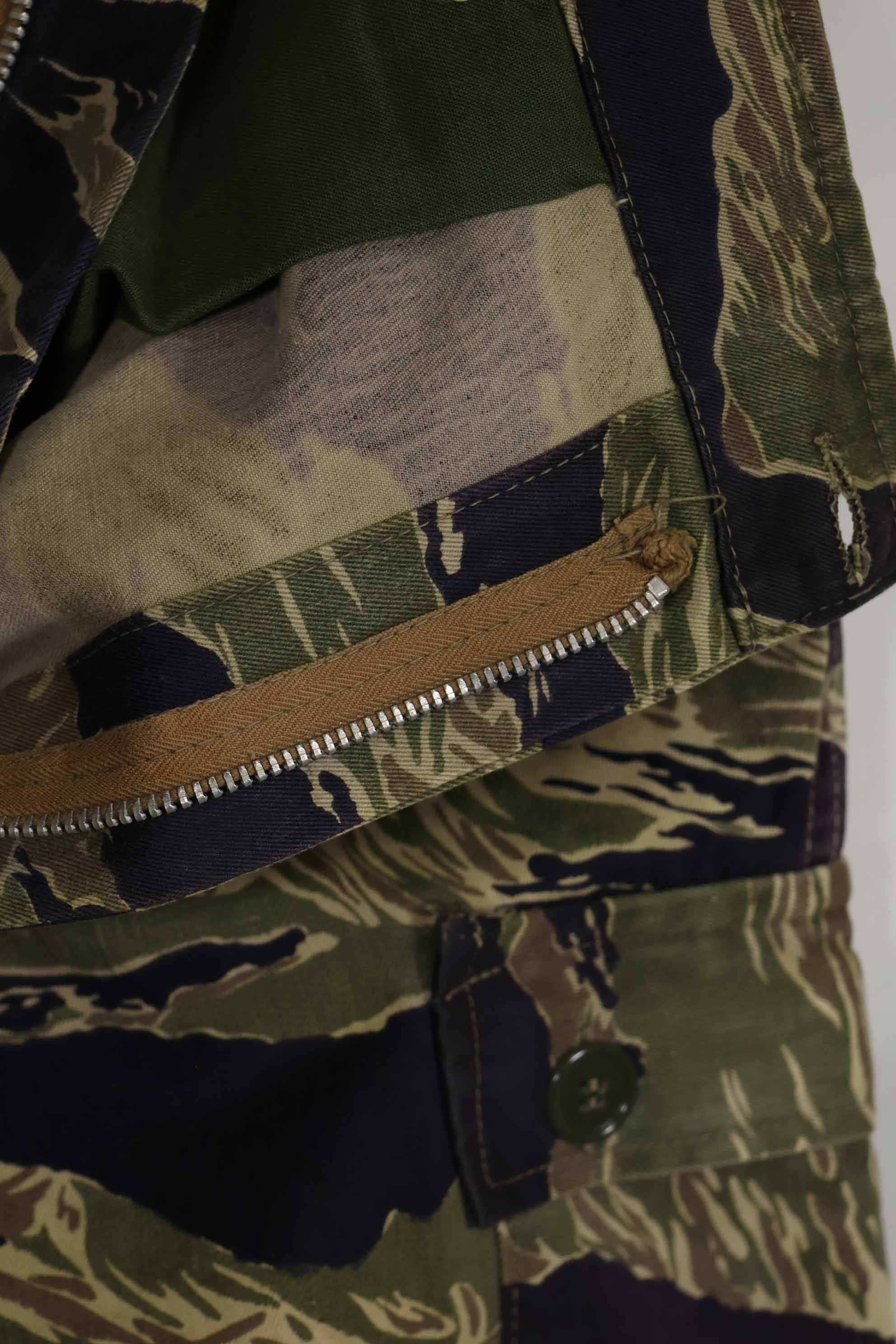 1960年代中頃 沖縄タイガーパターン タイガーストライプ USカットパンツ M 中古品 退色あり