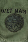 実物 ローカルメイド ODブーニー 9th Infantry Divition LRRP 直接刺繍&狙撃手パッチ付き ブーニーハット
