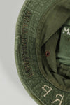 実物 ローカルメイド ODブーニー 9th Infantry Divition LRRP 直接刺繍&狙撃手パッチ付き ブーニーハット