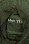 実物 ローカルメイド ODブーニー 9th Infantry Divition LRRP 直接刺繍&狙撃手パッチ付き ブーニーハット