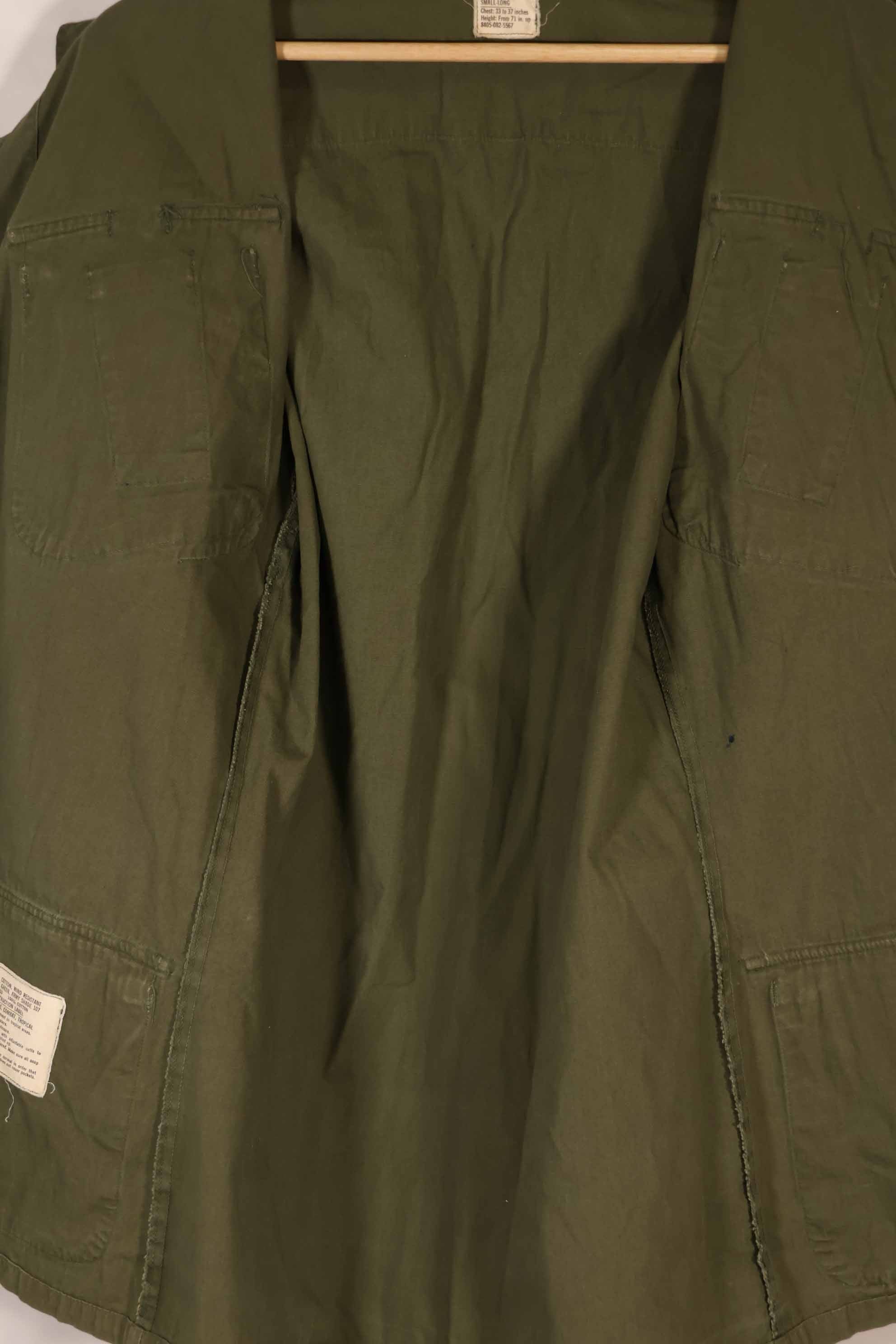 実物 1967年製 3rd Model ジャングルファティーグ ジャケット S-L 退色あり 中古品