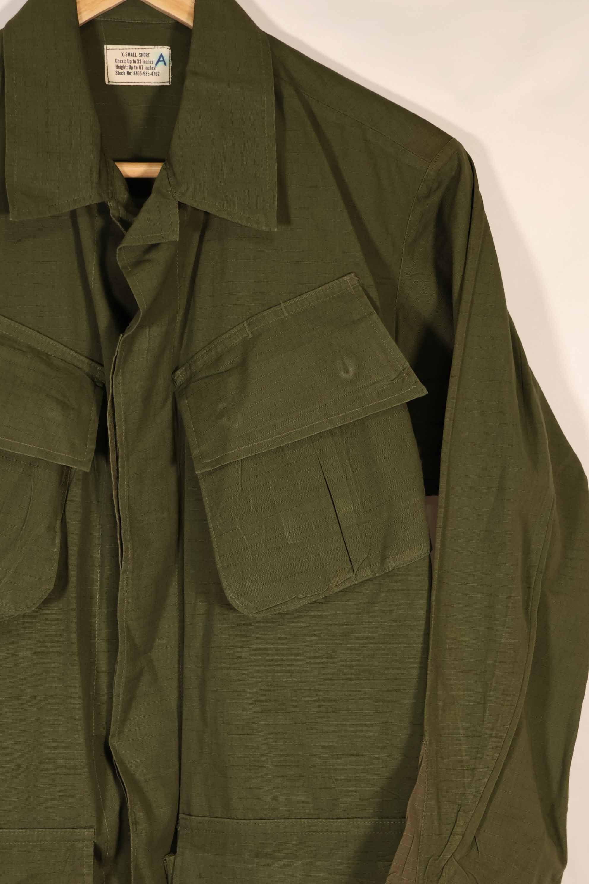 実物 1968年製 デッドストック 4th Model ジャングルファティーグ ジャケット X-S-S