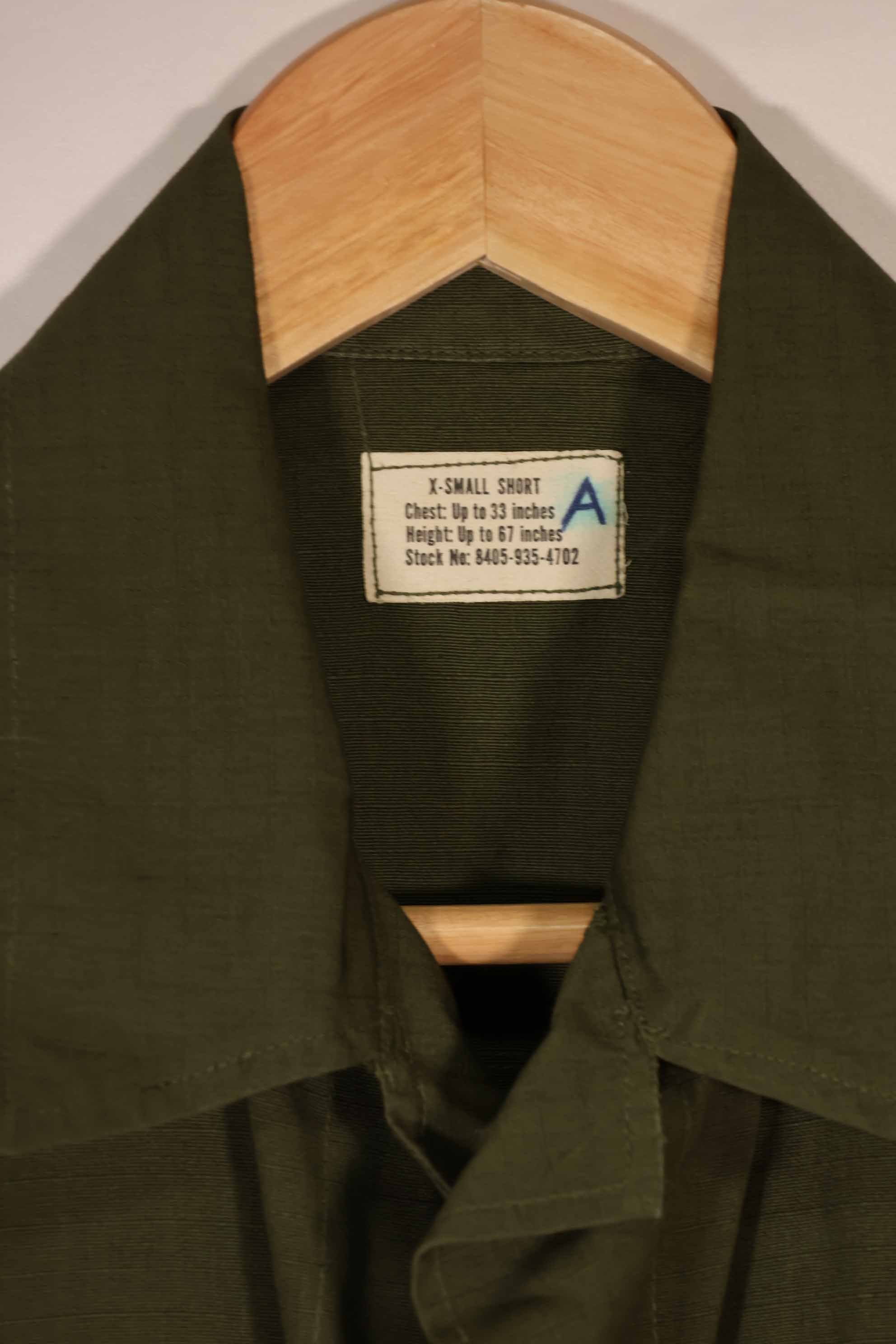 実物 1968年製 デッドストック 4th Model ジャングルファティーグ ジャケット X-S-S