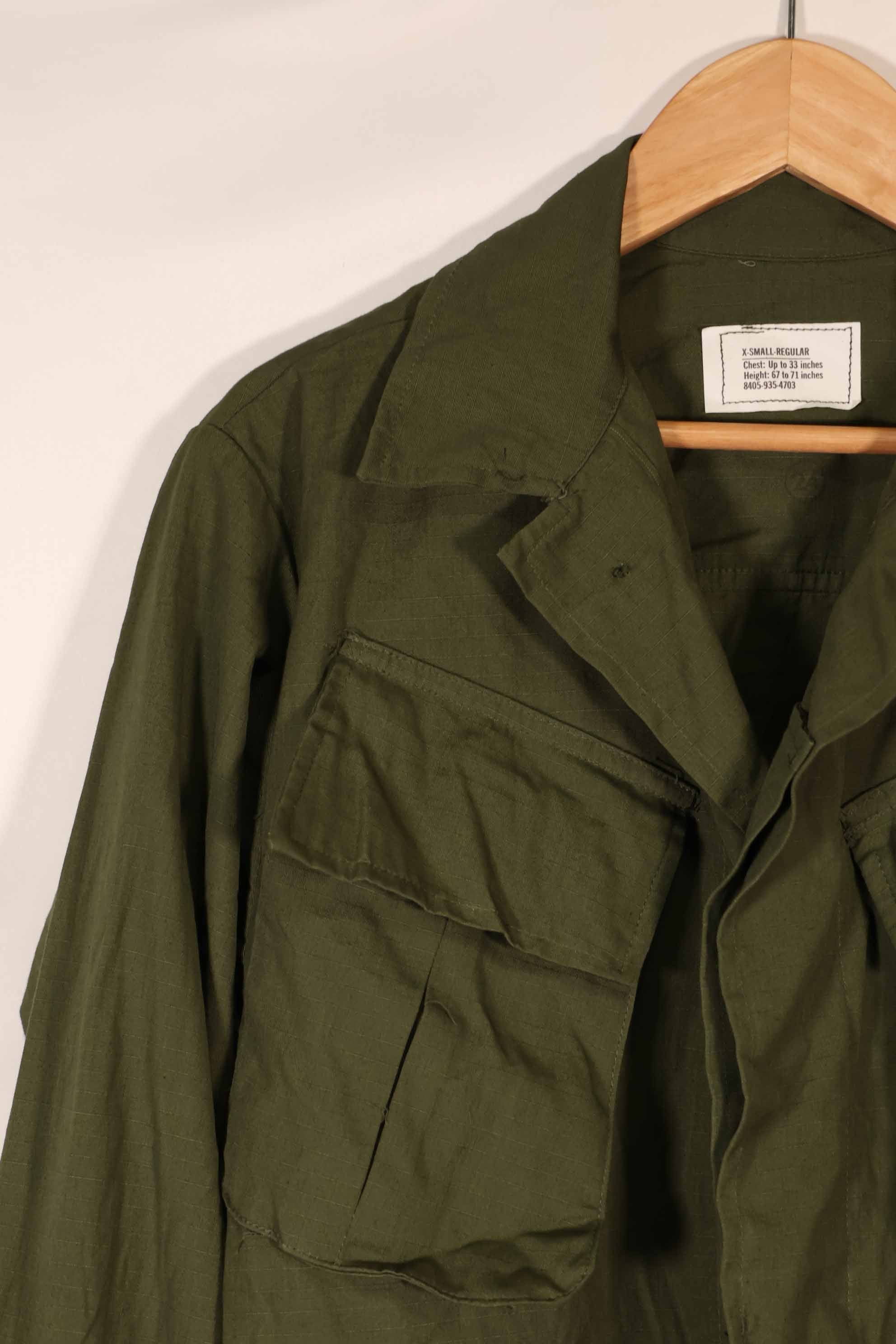 実物 1970年製 デッドストック 4th Model ジャングルファティーグ ジャケット X-S-R