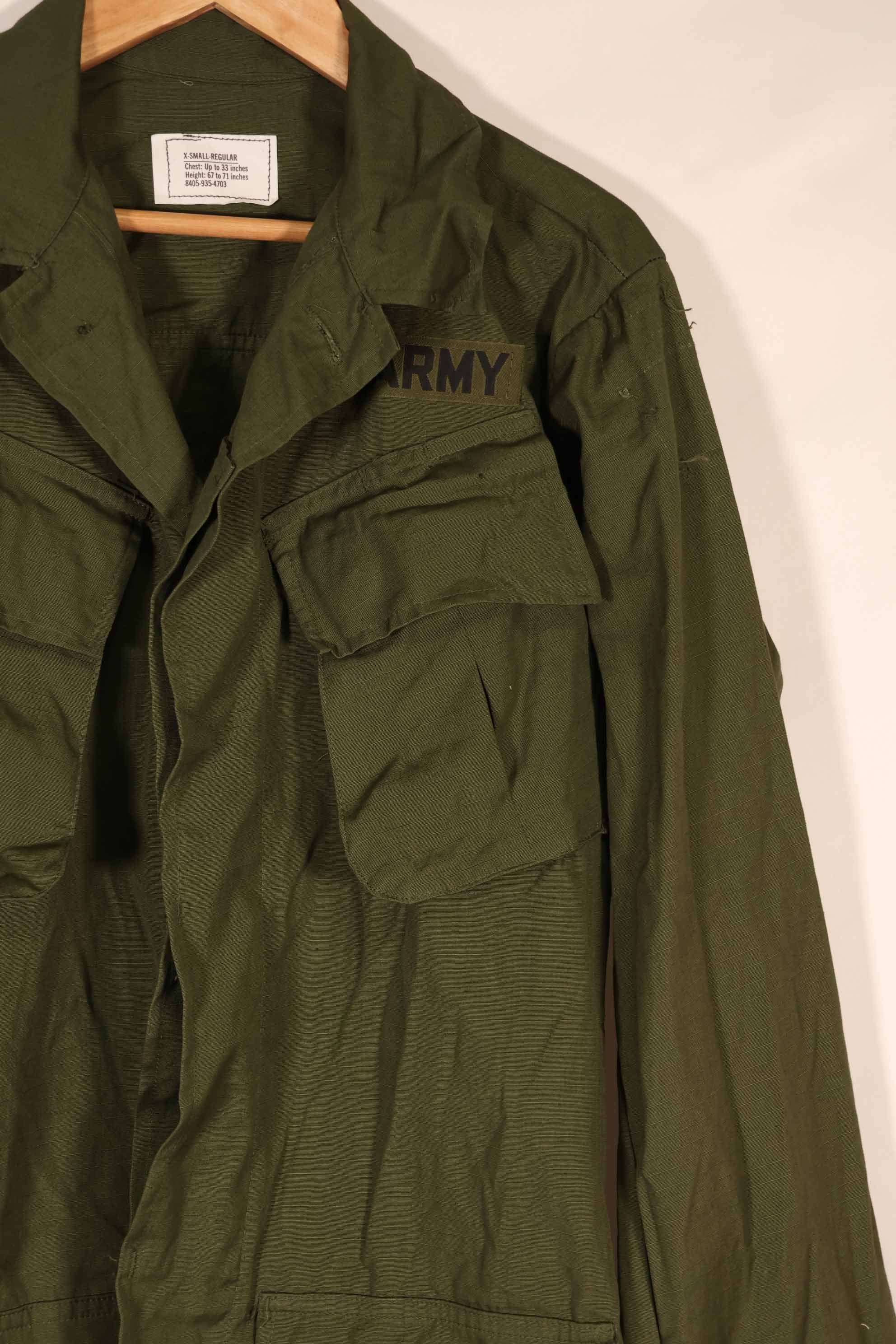 実物 1970年製 デッドストック 4th Model ジャングルファティーグ ジャケット X-S-R