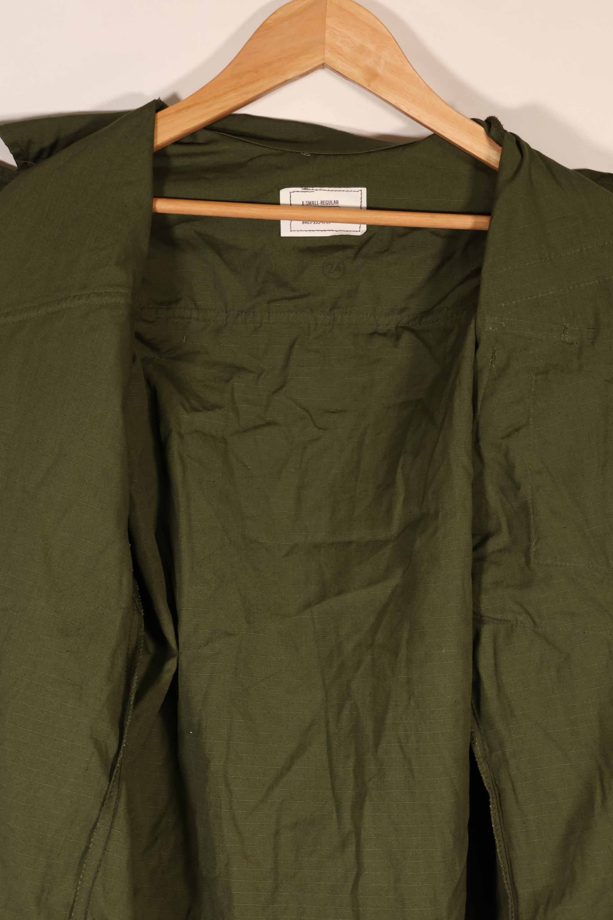 実物 1970年製 デッドストック 4th Model ジャングルファティーグ ジャケット X-S-R