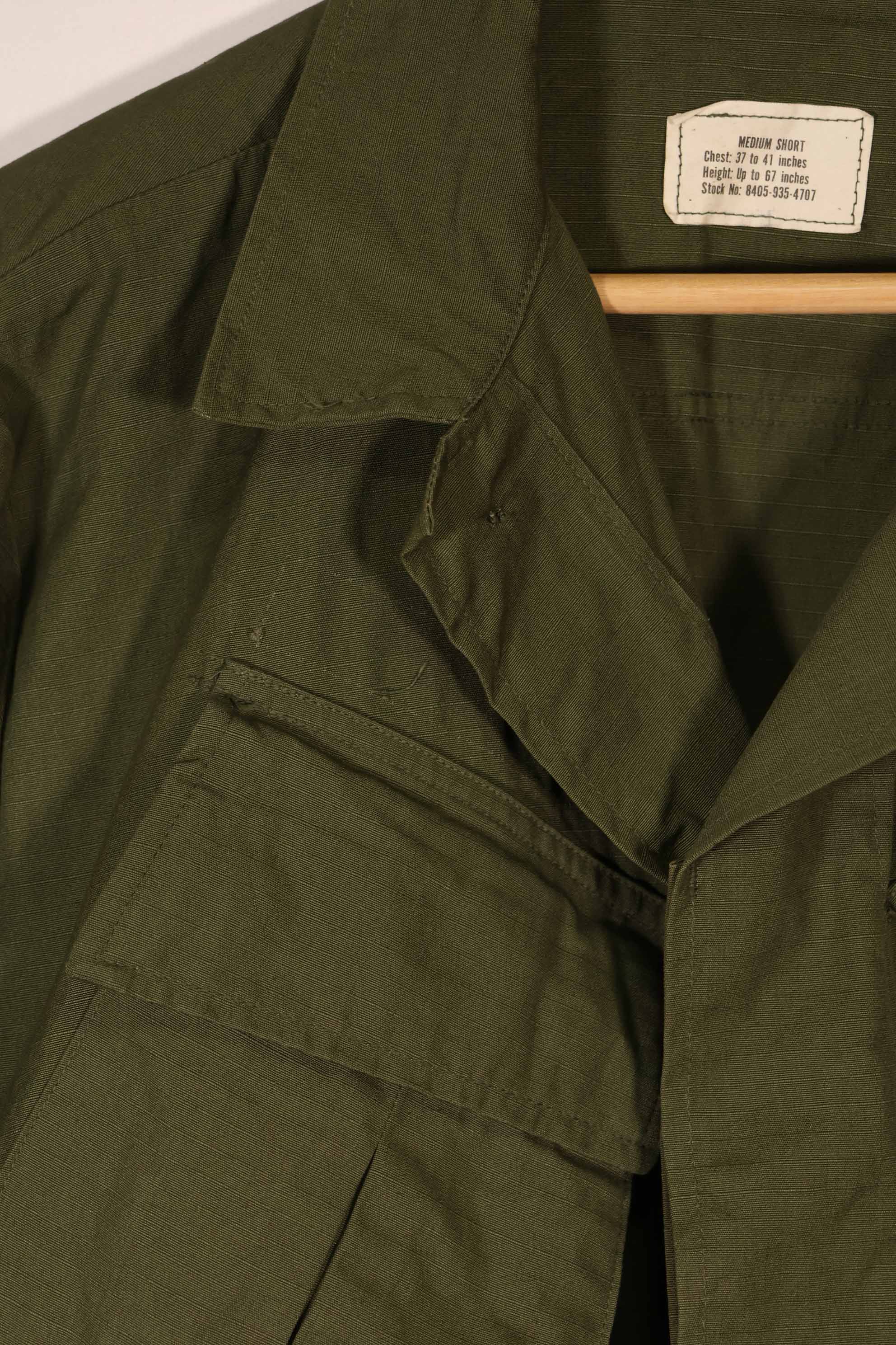 実物 1969年製 デッドストック 4th Model ジャングルファティーグ ジャケット M-S