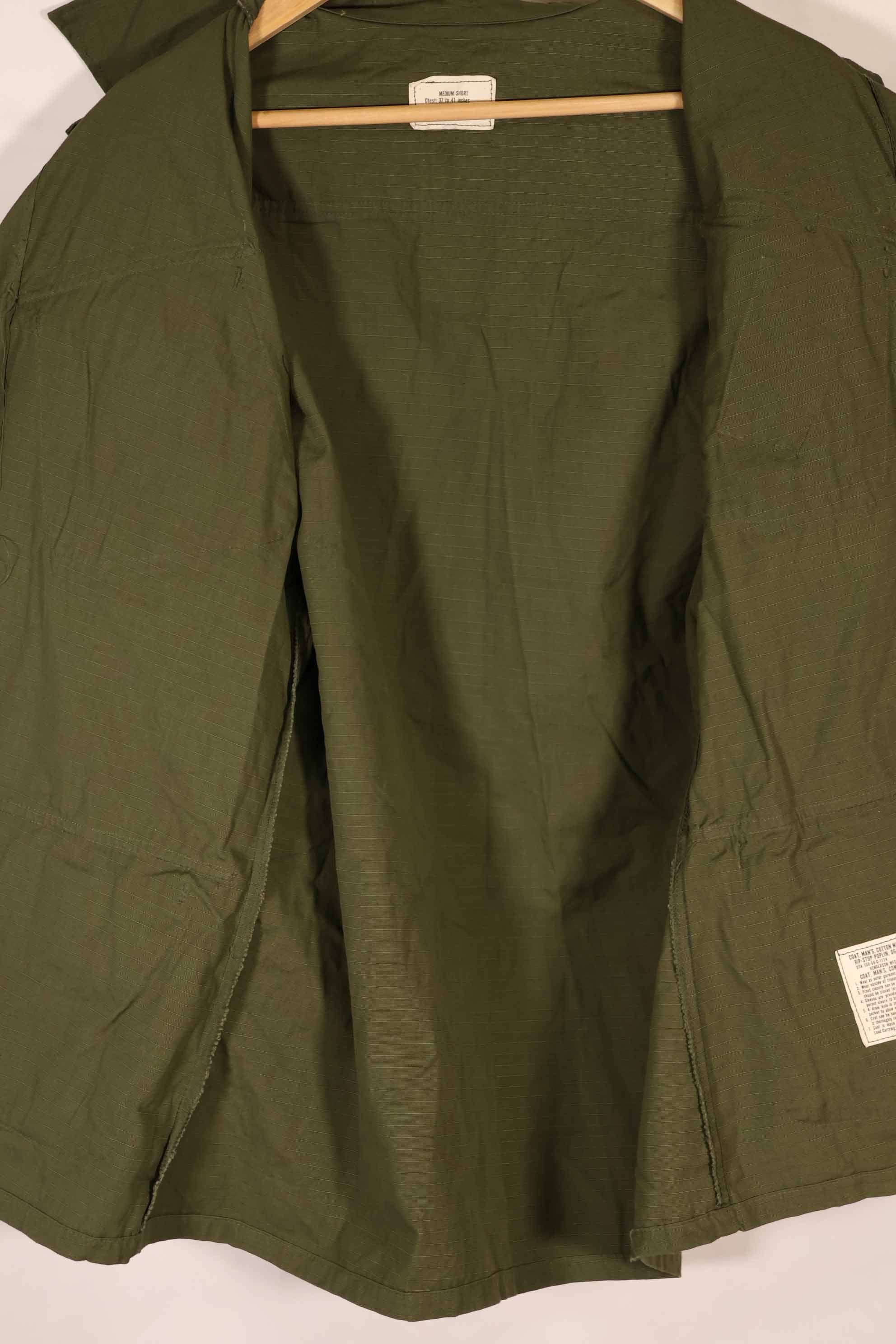 実物 1969年製 デッドストック 4th Model ジャングルファティーグ ジャケット M-S