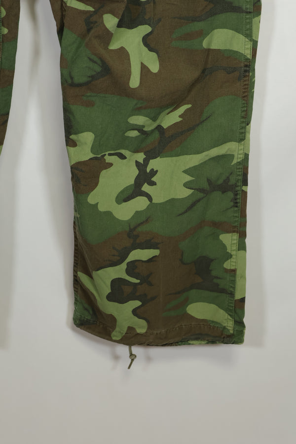 1967年 ポップリン製 初期プリント ERDL ジャングルファティーグパンツ L-L 大きめ 中古品