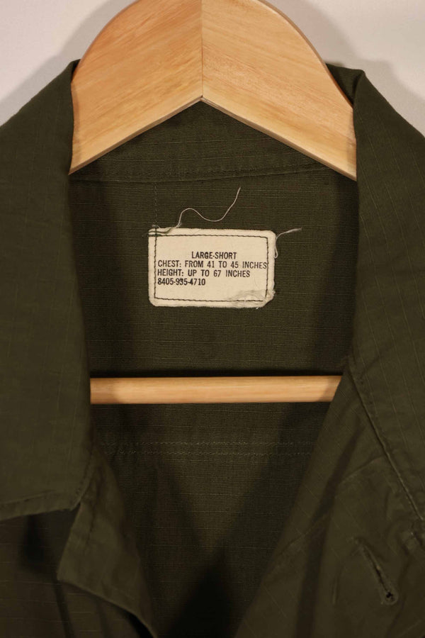 実物 1969年製 デッドストック 4th Model ジャングルファティーグ ジャケット L-S