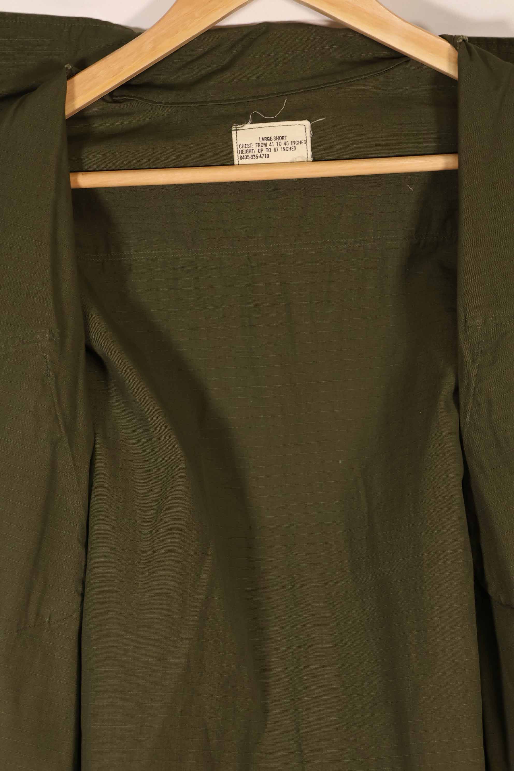 実物 1969年製 デッドストック 4th Model ジャングルファティーグ ジャケット L-S