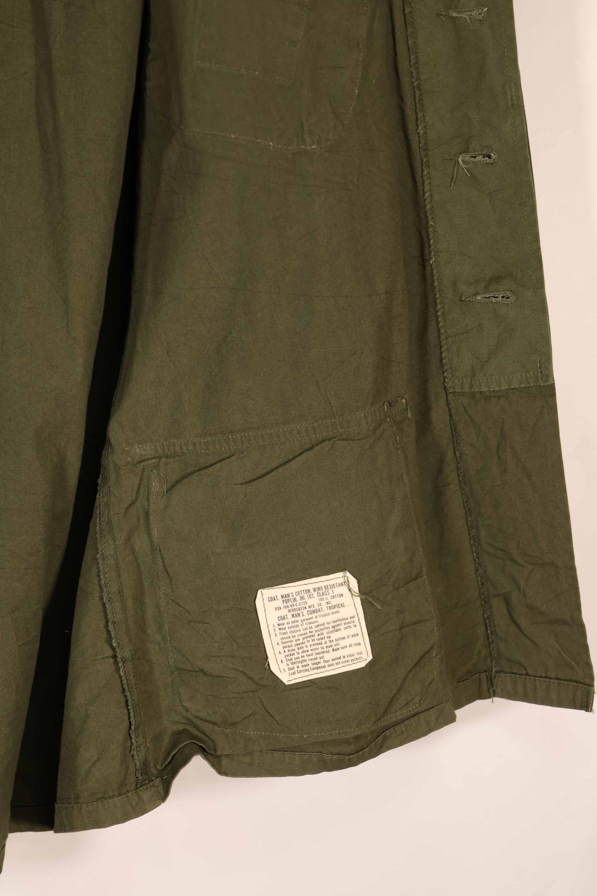 実物 1969年製 3rd Model ジャングルファティーグ ジャケット M-S 中古品