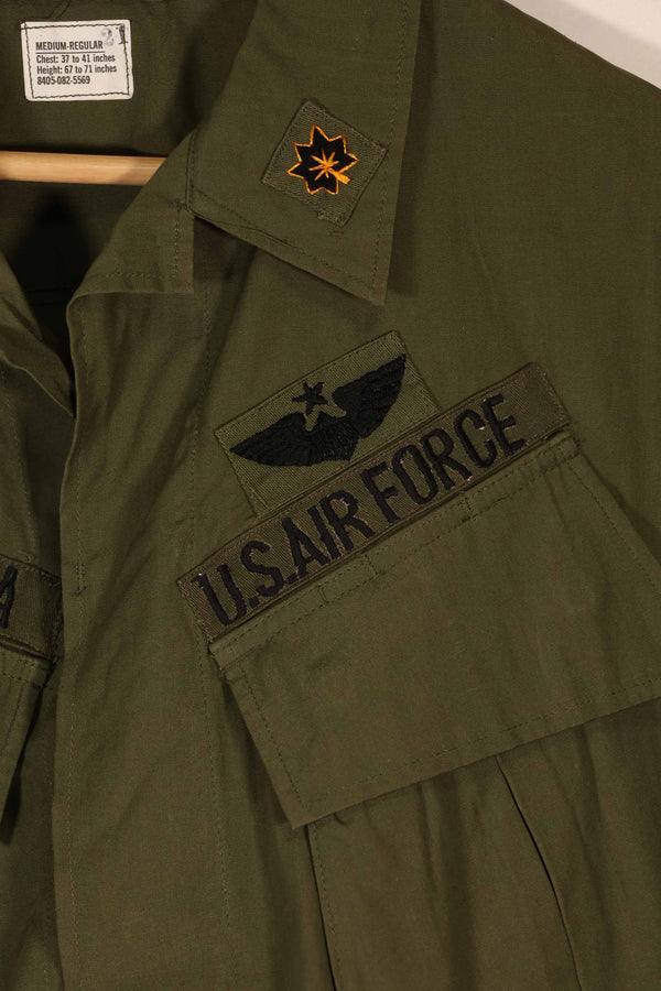 実物 1966年〜1967年製 3rd Model ジャングルファティーグ ジャケット M-R USAF徽章付