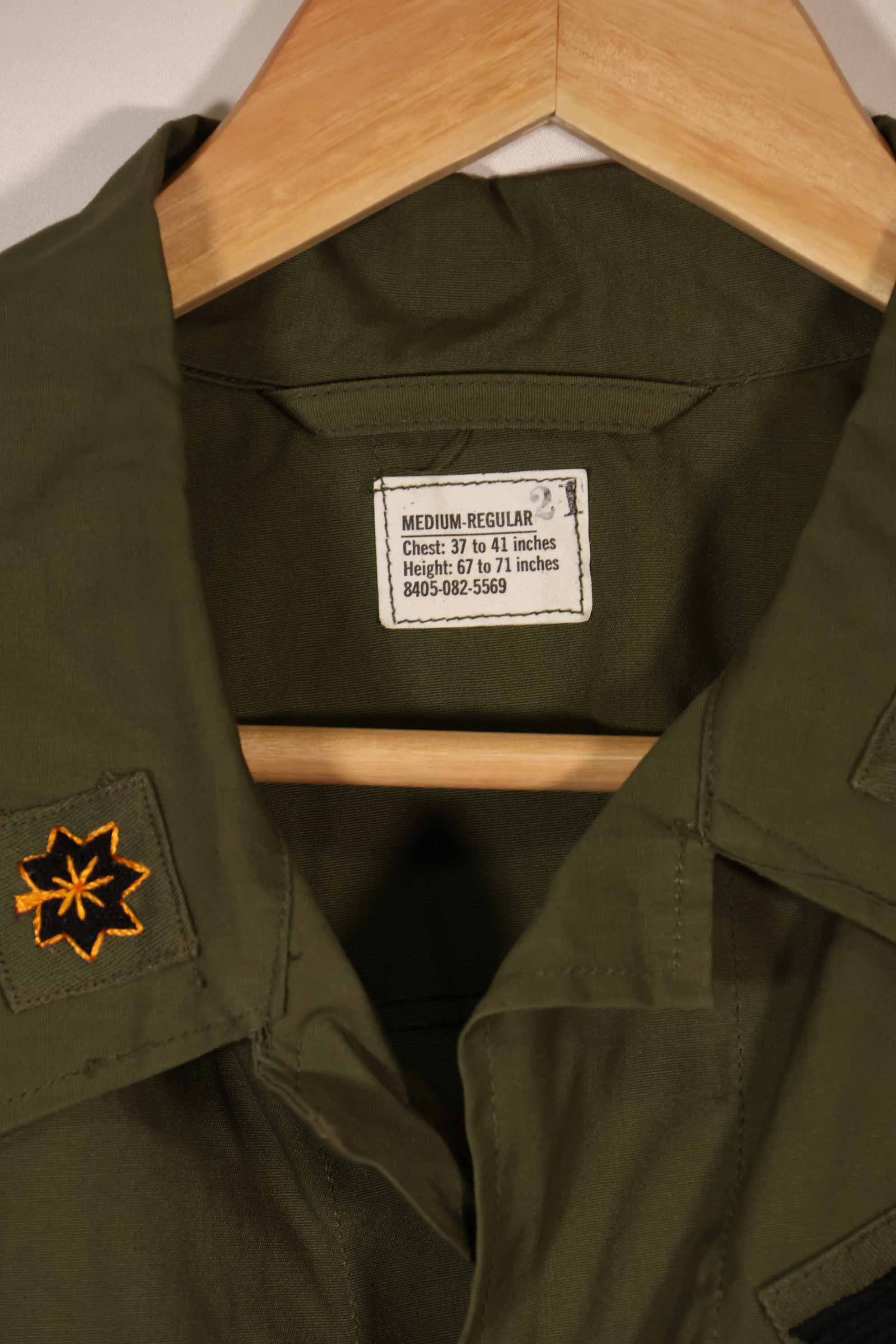 実物 1966年〜1967年製 3rd Model ジャングルファティーグ ジャケット M-R USAF徽章付