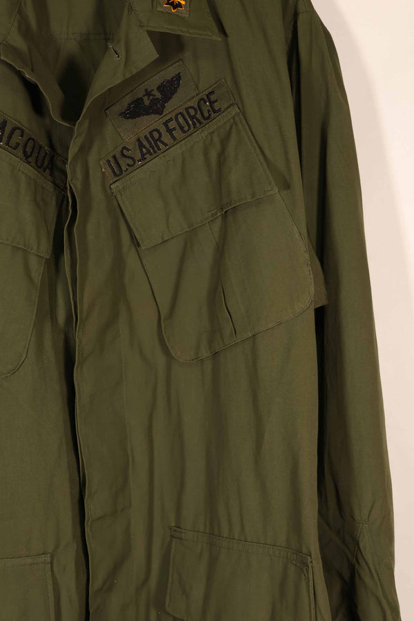 実物 1966年〜1967年製 3rd Model ジャングルファティーグ ジャケット M-R USAF徽章付  B