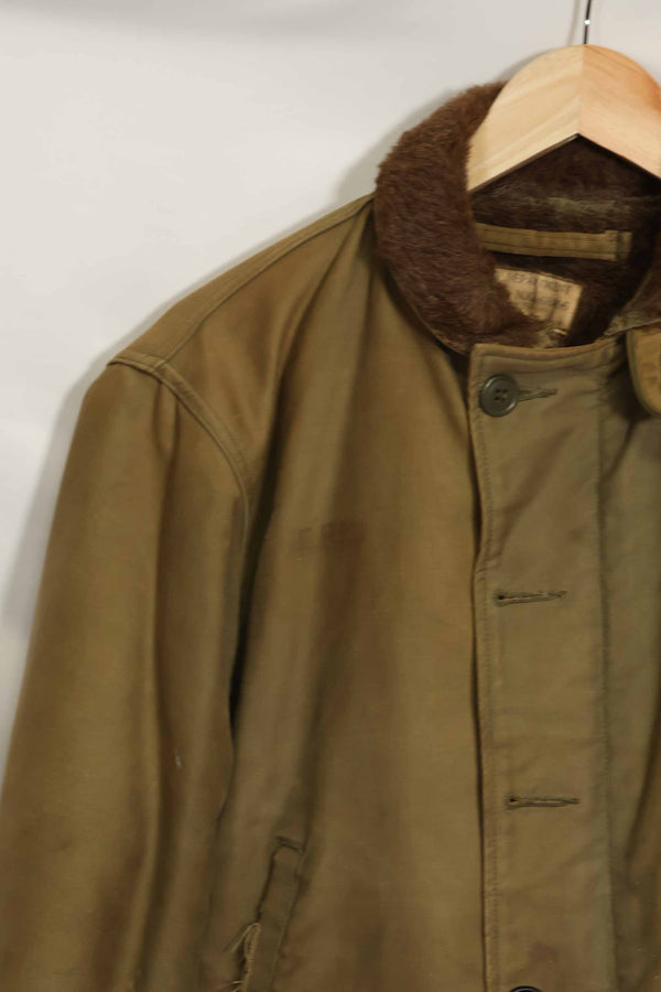 1940年代〜50年代 アメリカ海軍 N-1 デッキジャケット サイズ 36 中古品